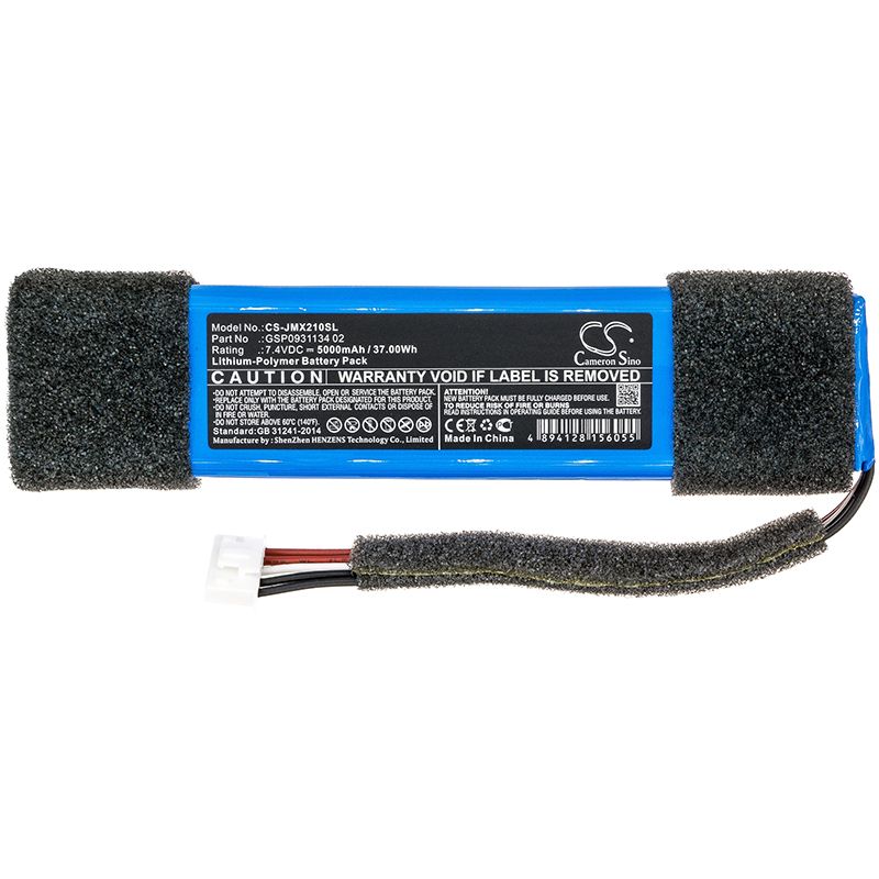 Li-Polymer Speaker Battery fits Jbl, Xtreme Splashproof 7.4V, 5000mAh Speaker Cameron Sino Technology Limited