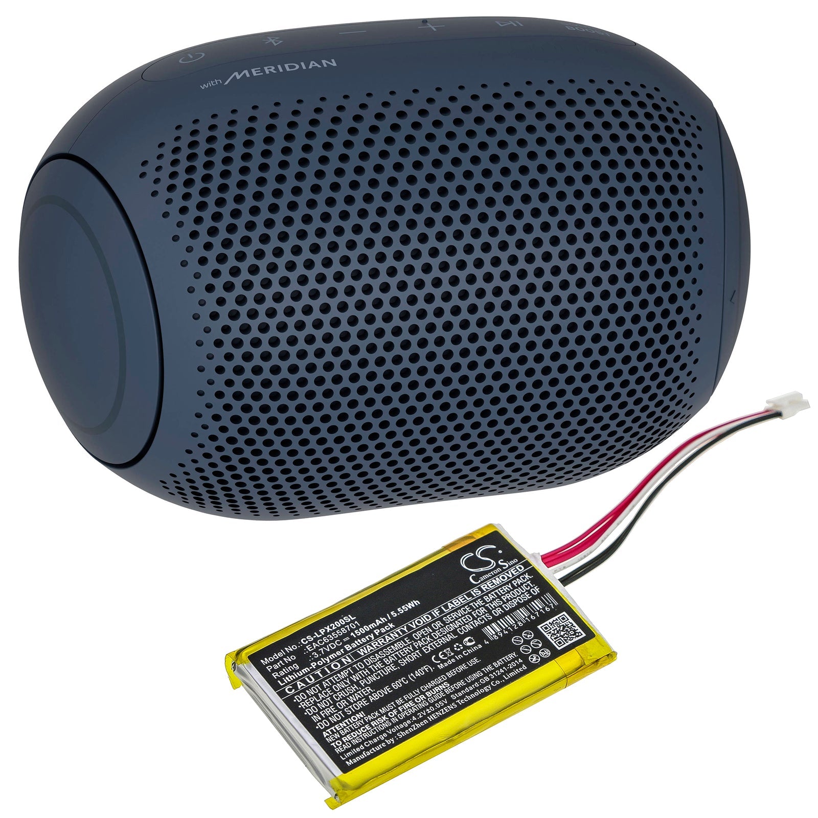 Li-Polymer Speaker Battery fits Lg, Xboom Go Pl2 3.7V, 1500mAh Speaker Cameron Sino Technology Limited