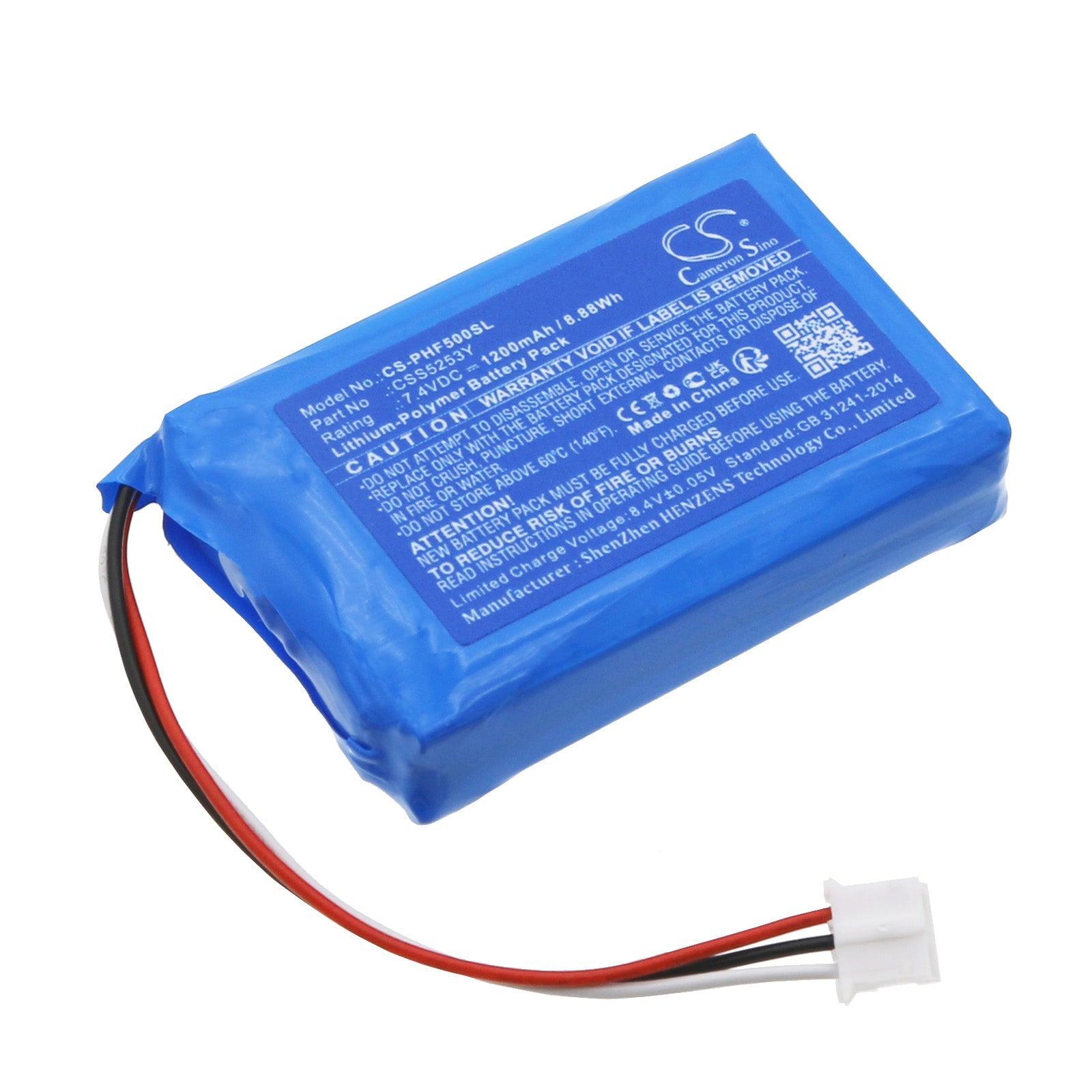 Li-Polymer, Speaker Battery fits Philips Fidelio E5, Fidelio F5, 7.4V, 1200mAh Speaker Cameron Sino Technology Limited