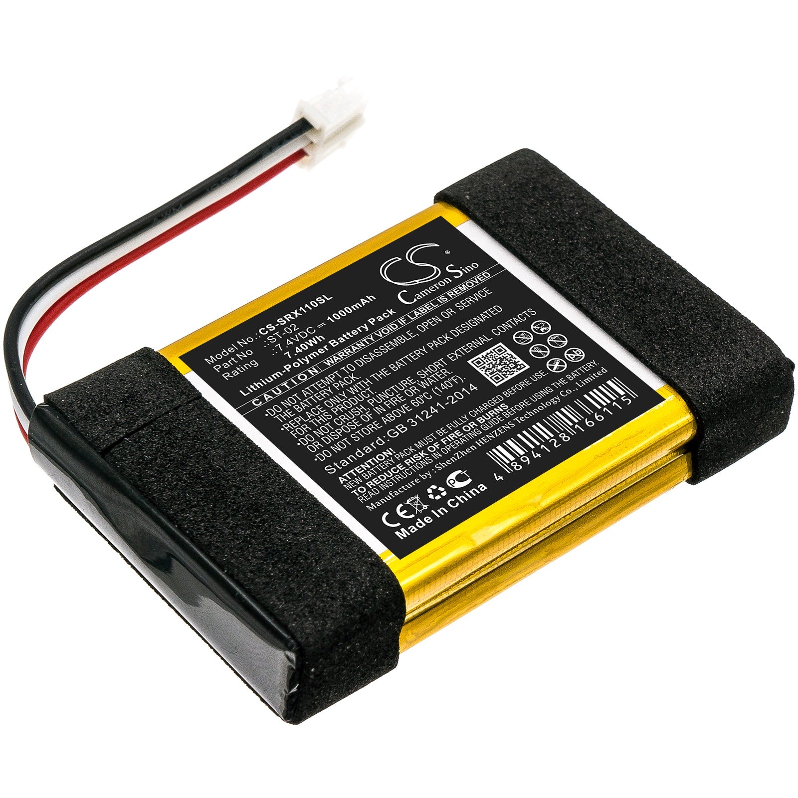 Li-Polymer Speaker Battery fits Sony, Srs-x11 7.4V, 1000mAh Speaker Cameron Sino Technology Limited