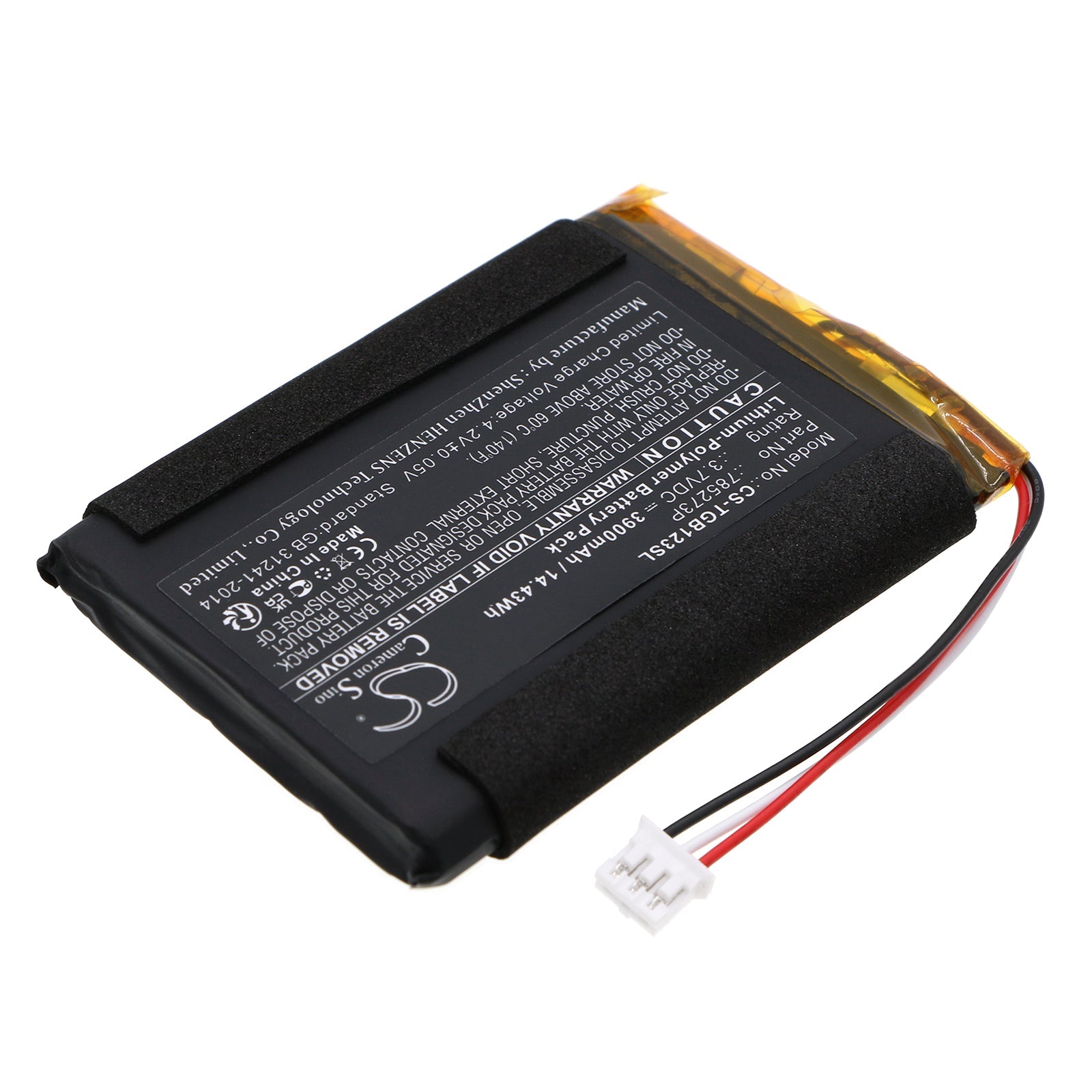 Li-Polymer, Speaker Battery fits Tigermedia 1233, Tigerbox Touch, 3.7V, 3900mAh Speaker Cameron Sino Technology Limited