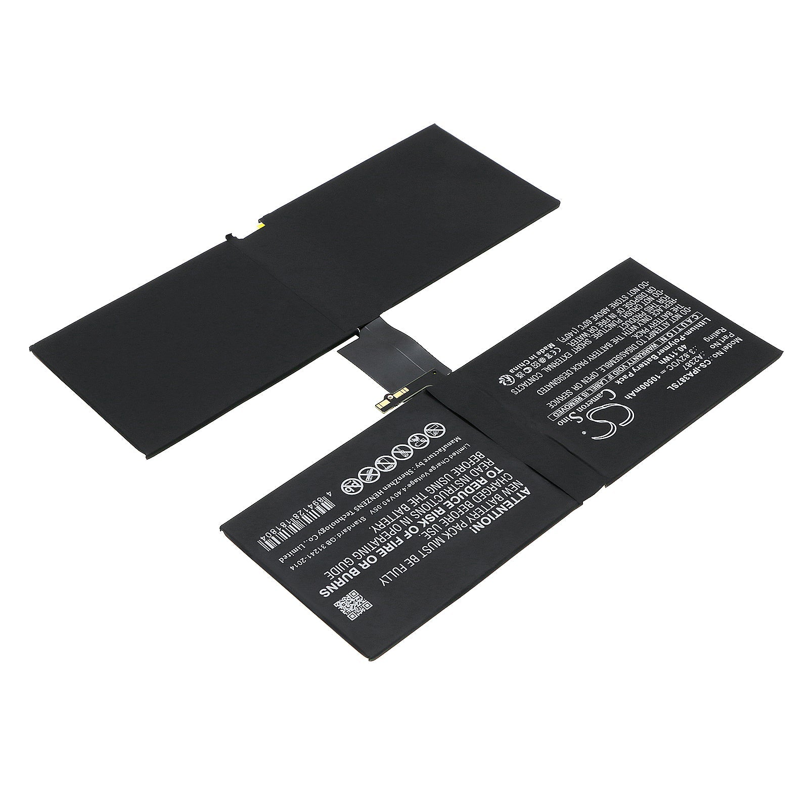 Li-Polymer, Tablet Battery fits Apple A2378, A2379, 3.82V, 10500mAh Tablet Cameron Sino Technology Limited