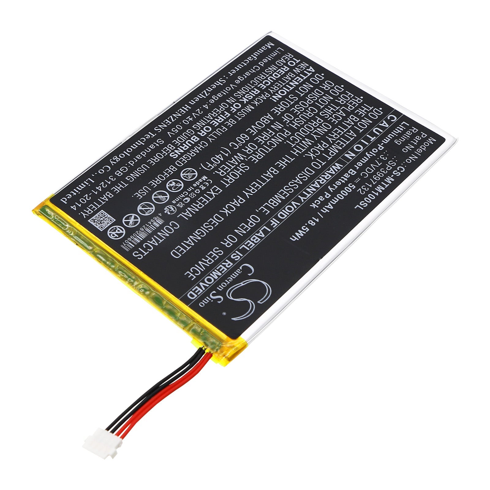 Li-Polymer, Tablet Battery fits Micros Mtablet, 3.7V, 5000mAh Tablet Cameron Sino Technology Limited