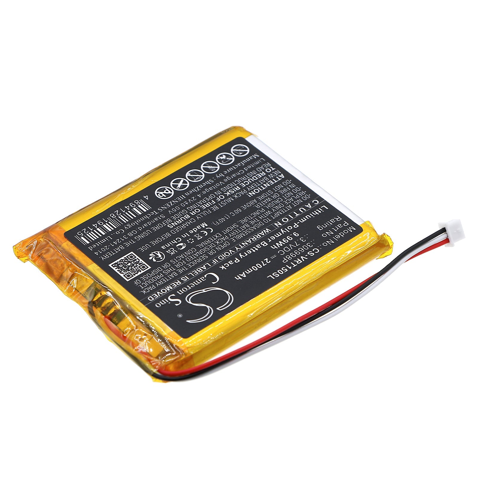 Li-Polymer, Thermal Camera Battery fits Voltcraft Bs-1000t, Bs-1500t, 3.7V, 2700mAh Thermal Camera Cameron Sino Technology Limited