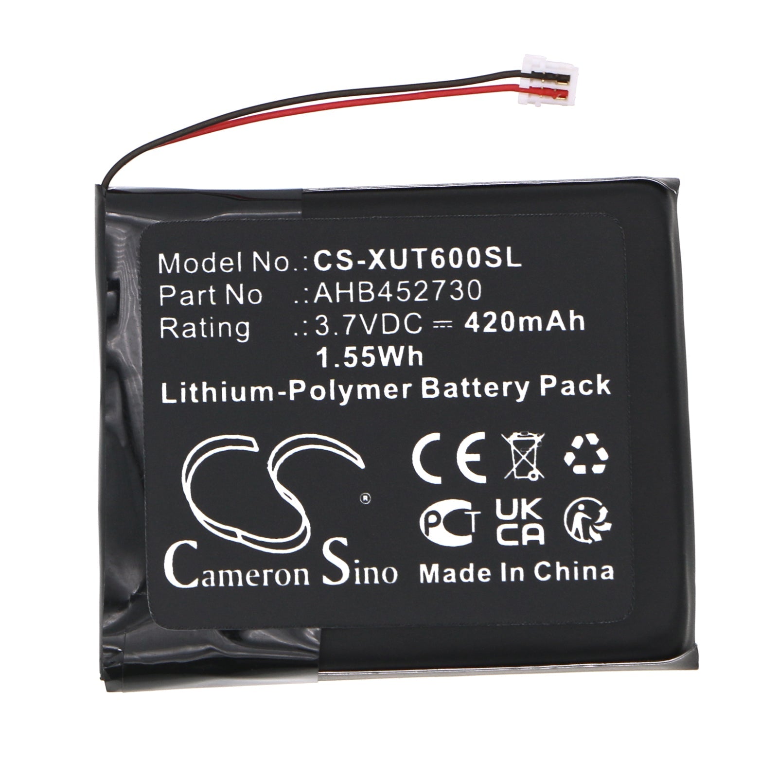 Li-Polymer, Transmitters & Receiver Battery fits Xvive U6 Wireless Microphone Transmi, 3.7V, 420mAh Transmitters & Receiver Cameron Sino Technology Limited