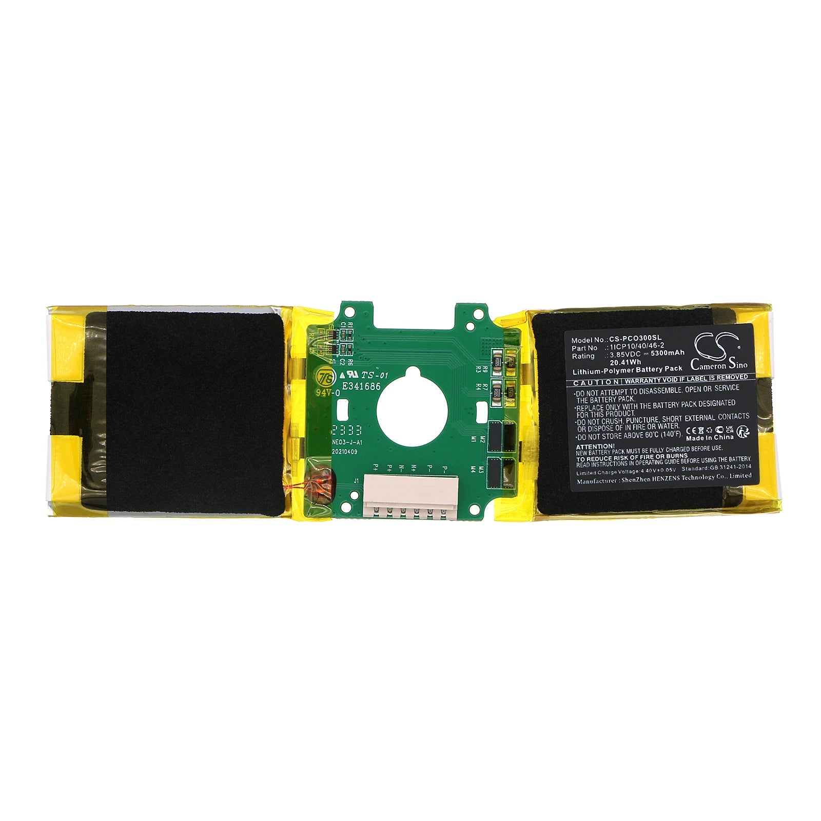 Li-Polymer, VR Battery fits Pico Neo3, Neo3-1, 3.85V, 5300mAh VR Cameron Sino Technology Limited