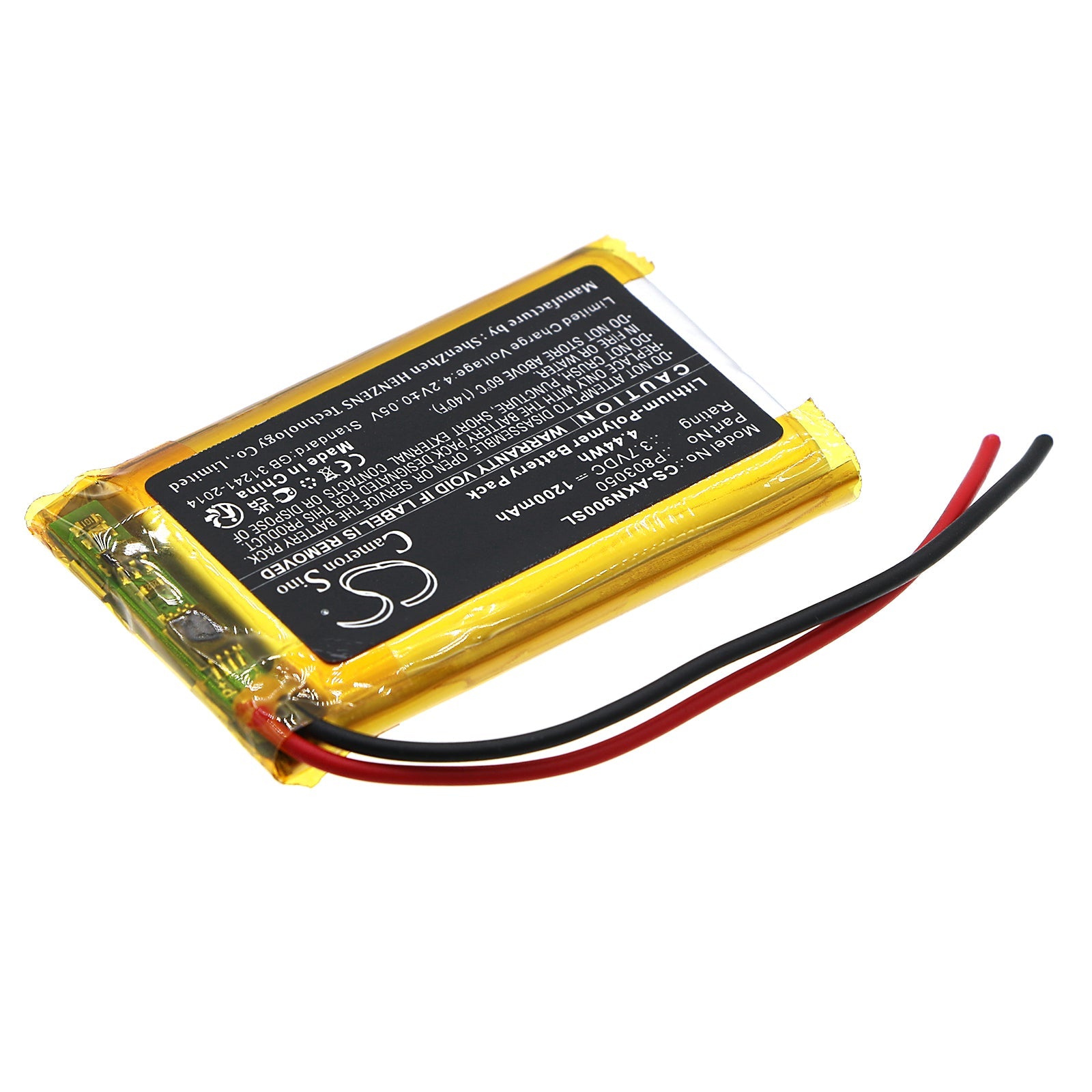 Li-Polymer, Wireless Headset Battery fits Akg N90q, 3.7V, 1200mAh Wireless Headset Cameron Sino Technology Limited