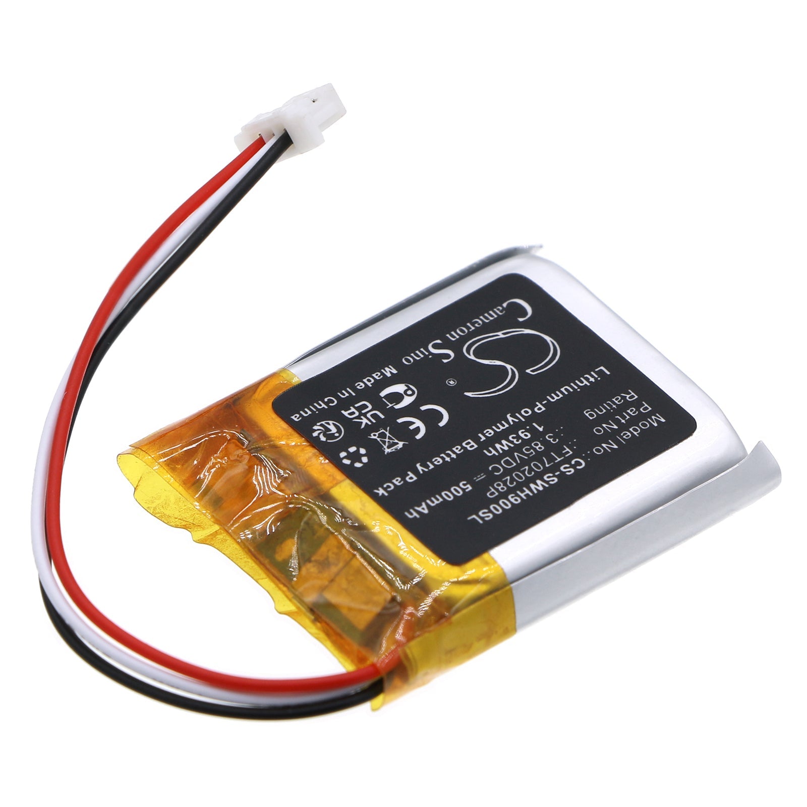 Li-Polymer, Wireless Headset Battery fits Sony Inzone H9, Wf1000xm4 Charging Case, 3.85V, 500mAh Wireless Headset Cameron Sino Technology Limited