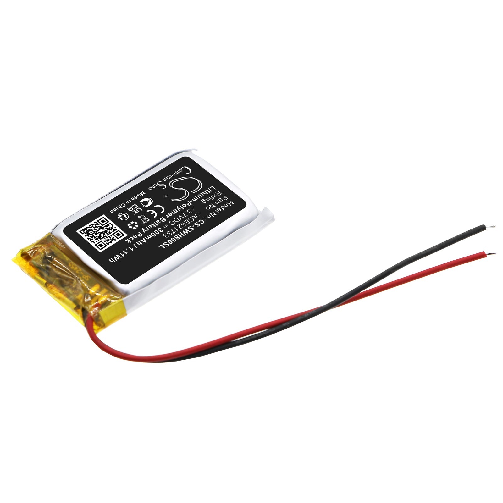 Li-Polymer, Wireless Headset Battery fits Sony Linkbuds Charging Case, Linkbuds True Charging Case, 3.7V, 300mAh Wireless Headset Cameron Sino Technology Limited