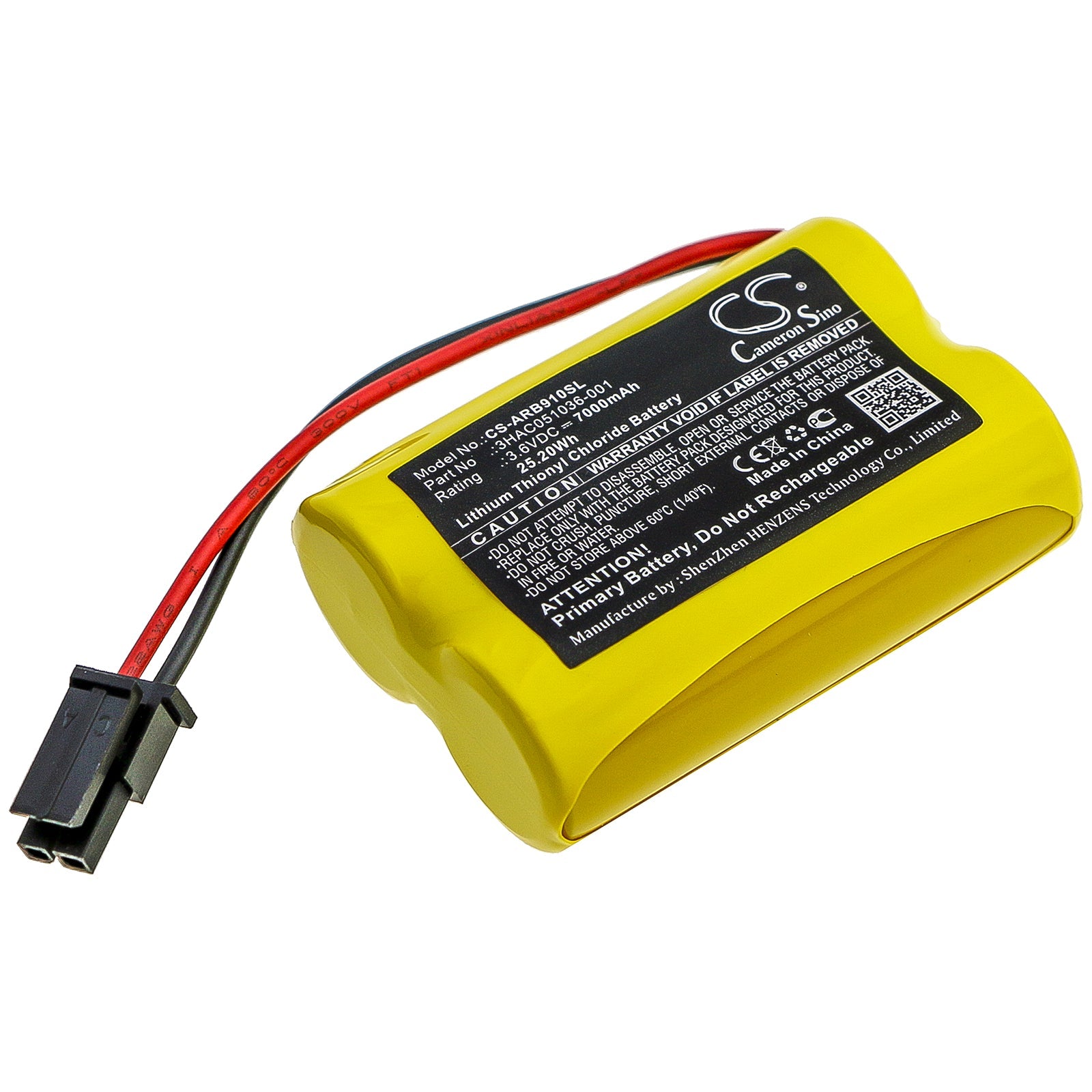Li-SOCl2 Battery fits Abb, 1s2 Pls17500, Irb 1200, Irb 910sc 3.6V, 7000mAh PLC Cameron Sino Technology Limited