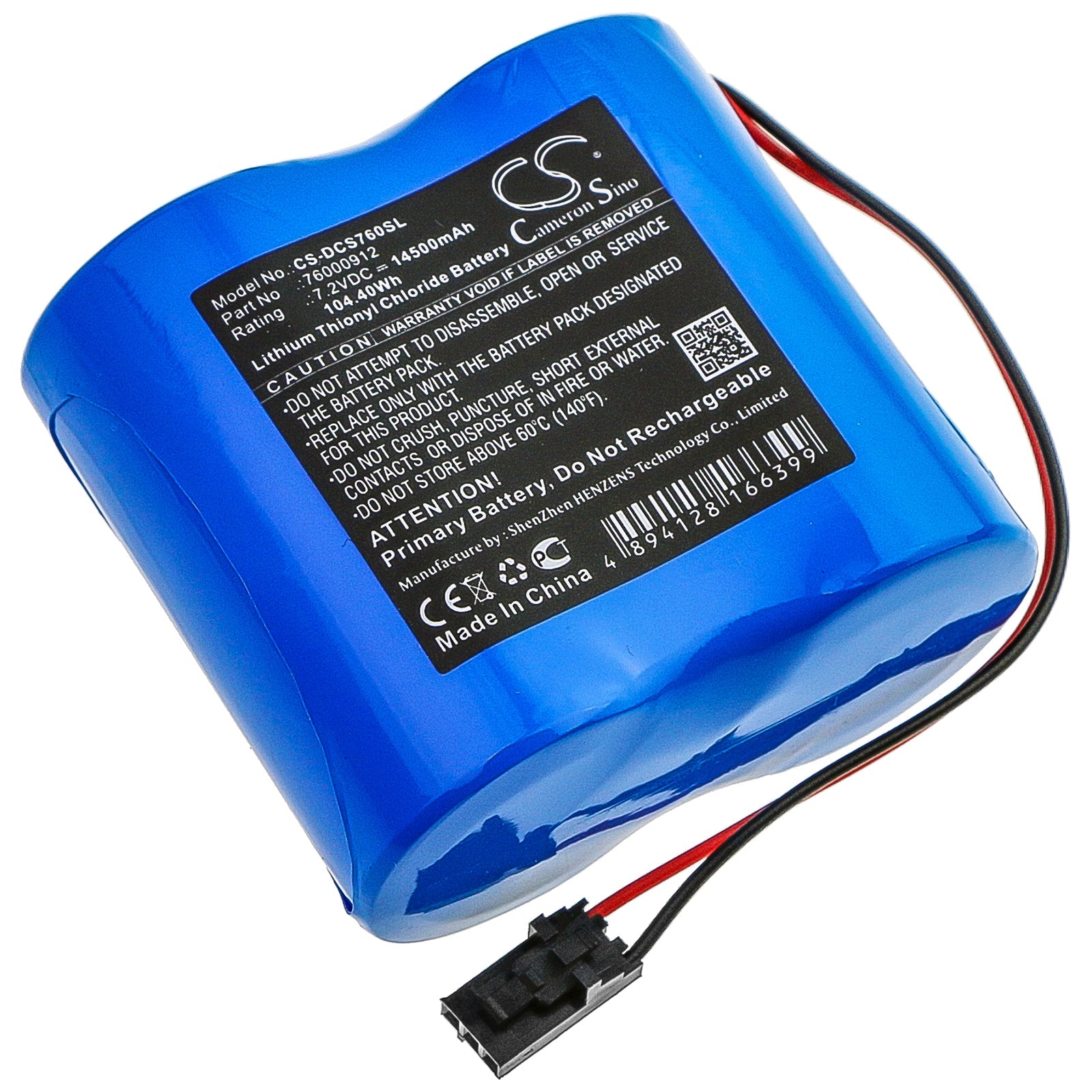 Li-SOCl2 Battery fits Digi, Connect Sensor+ 7.2V, 14500mAh Equipment & Survey & Test Cameron Sino Technology Limited