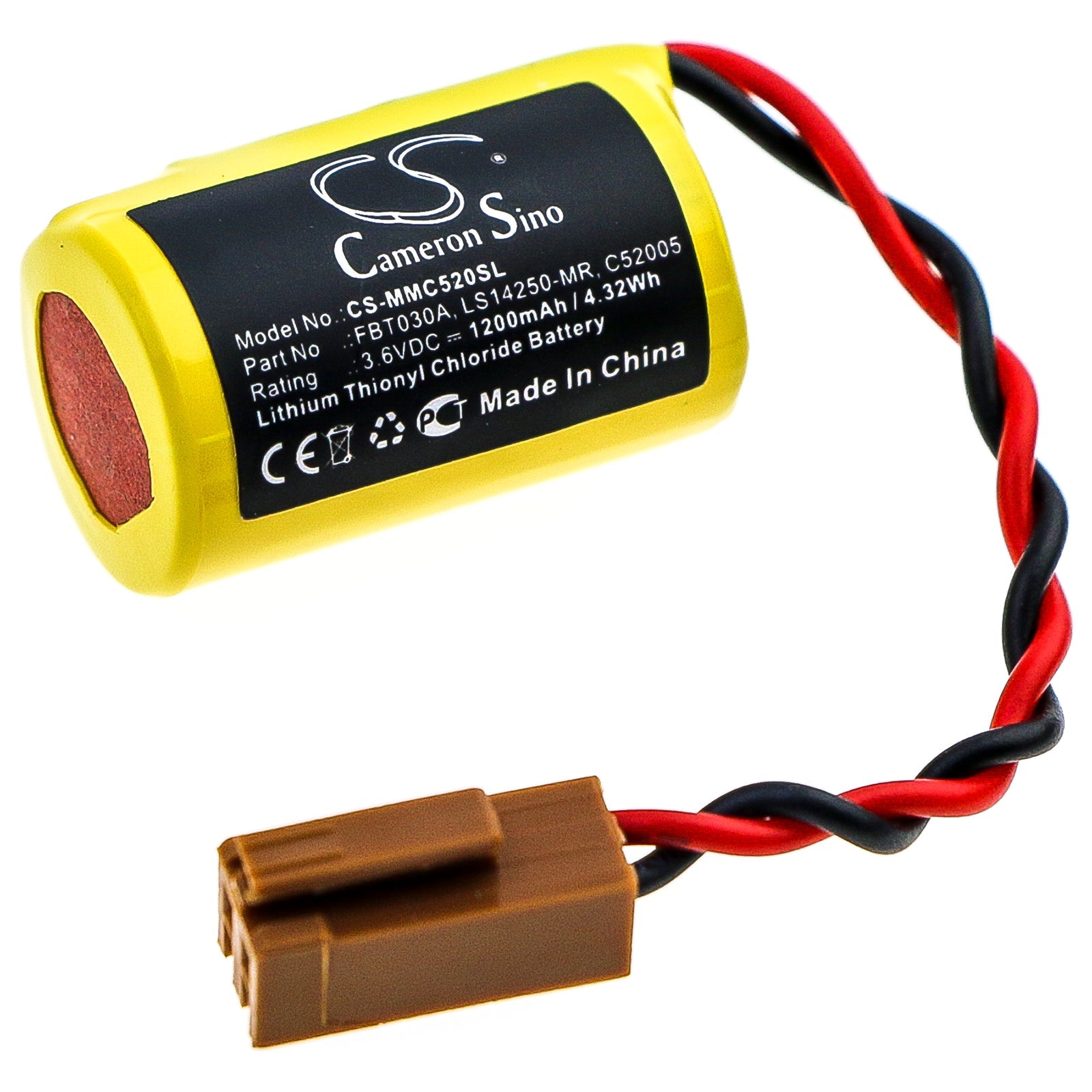 Li-SOCl2 Battery fits Fuji Electric, Micrex-f, Micrex-spb, Micrex-sph 3.6V, 1200mAh PLC Cameron Sino Technology Limited