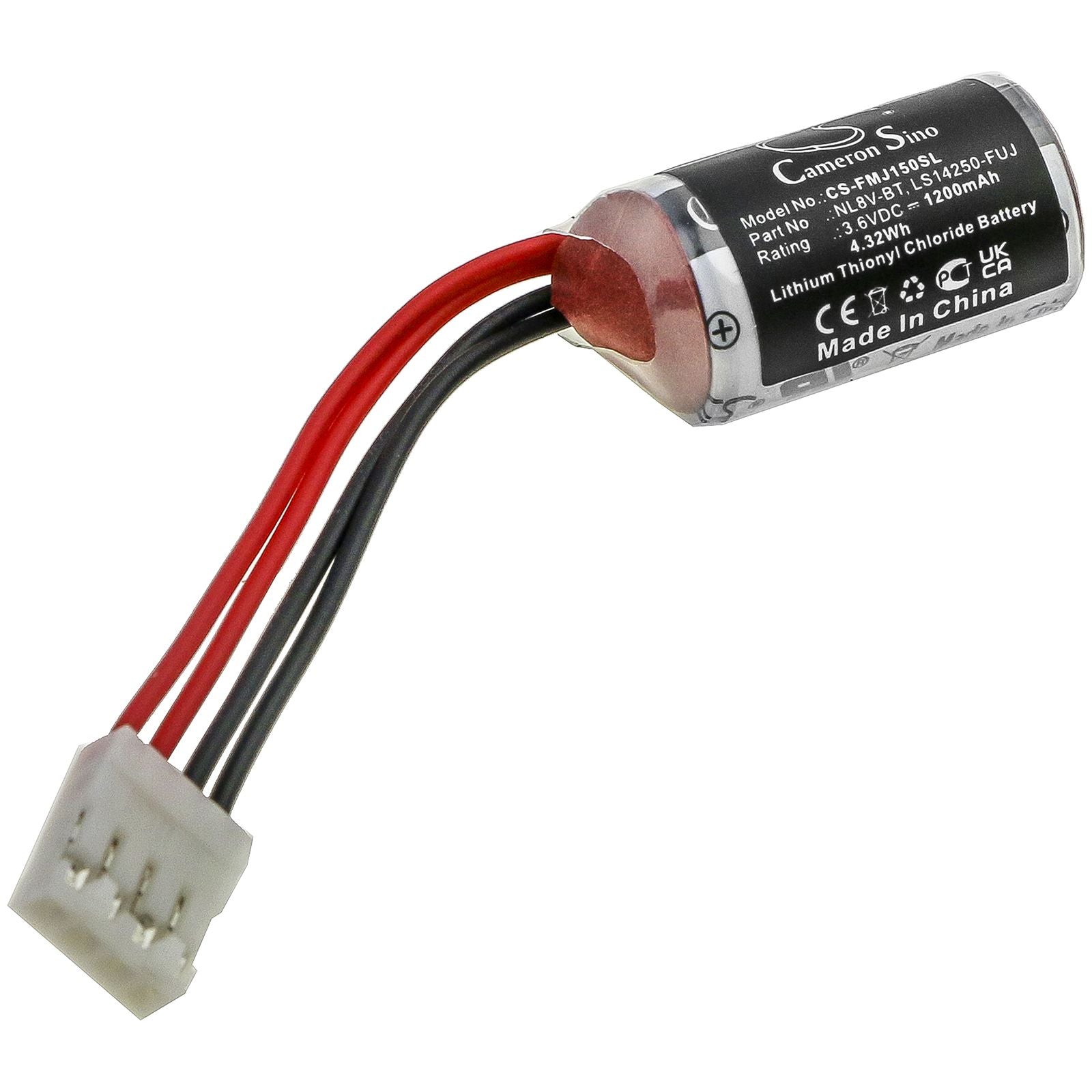 Li-SOCl2 Battery fits Fuji Electric, Micrex-f140s, Micrex-f150s, Micrex-f55 3.6V, 1200mAh PLC Cameron Sino Technology Limited