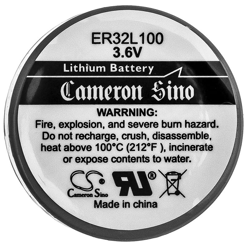 Li-SOCl2 Battery fits Li-socl2 Er32l100 3.6V, 2000mAh ER32L100 Cameron Sino Technology Limited