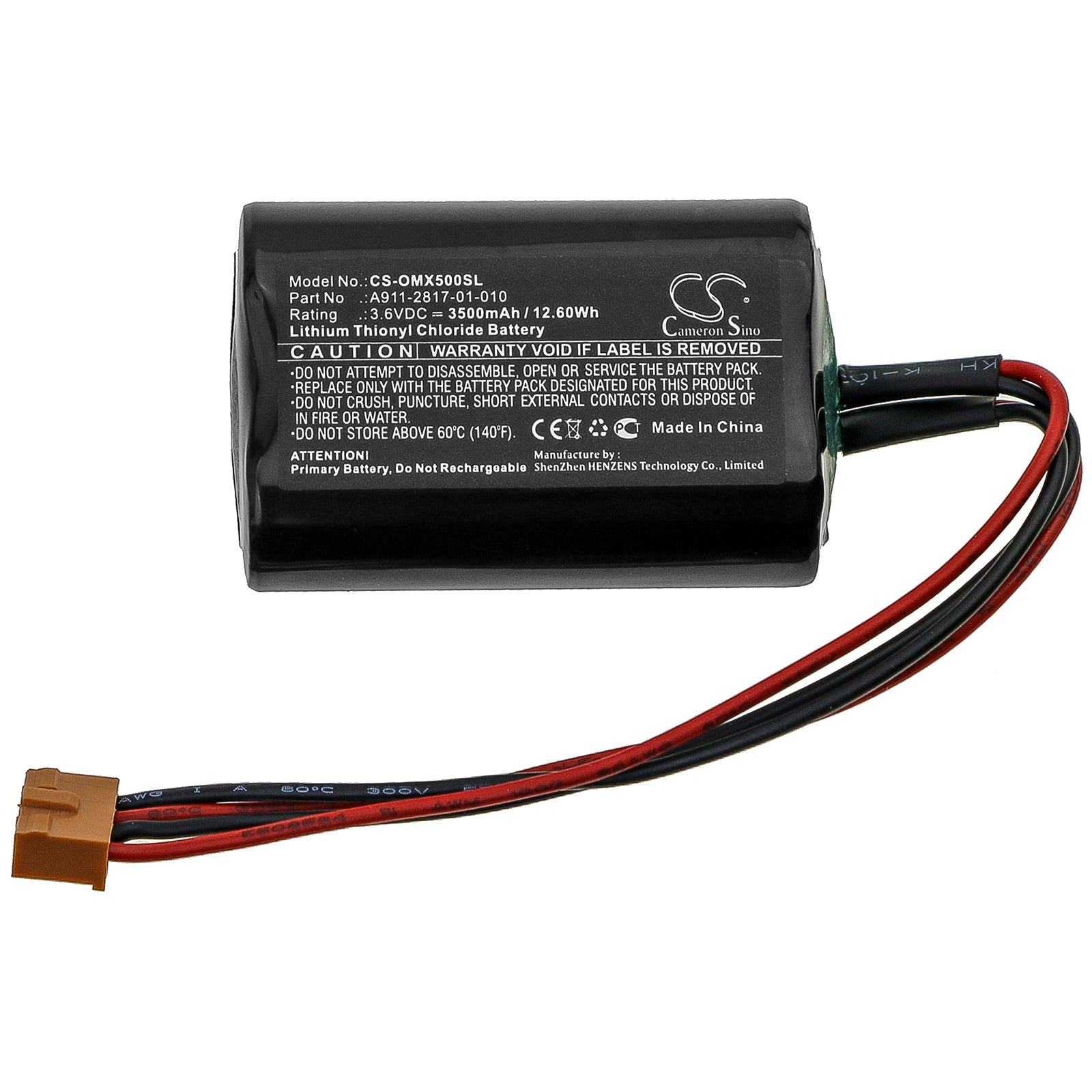 Li-SOCl2 Battery fits Okuma, Mx50, Mx-50 3.6V, 3500mAh PLC Cameron Sino Technology Limited