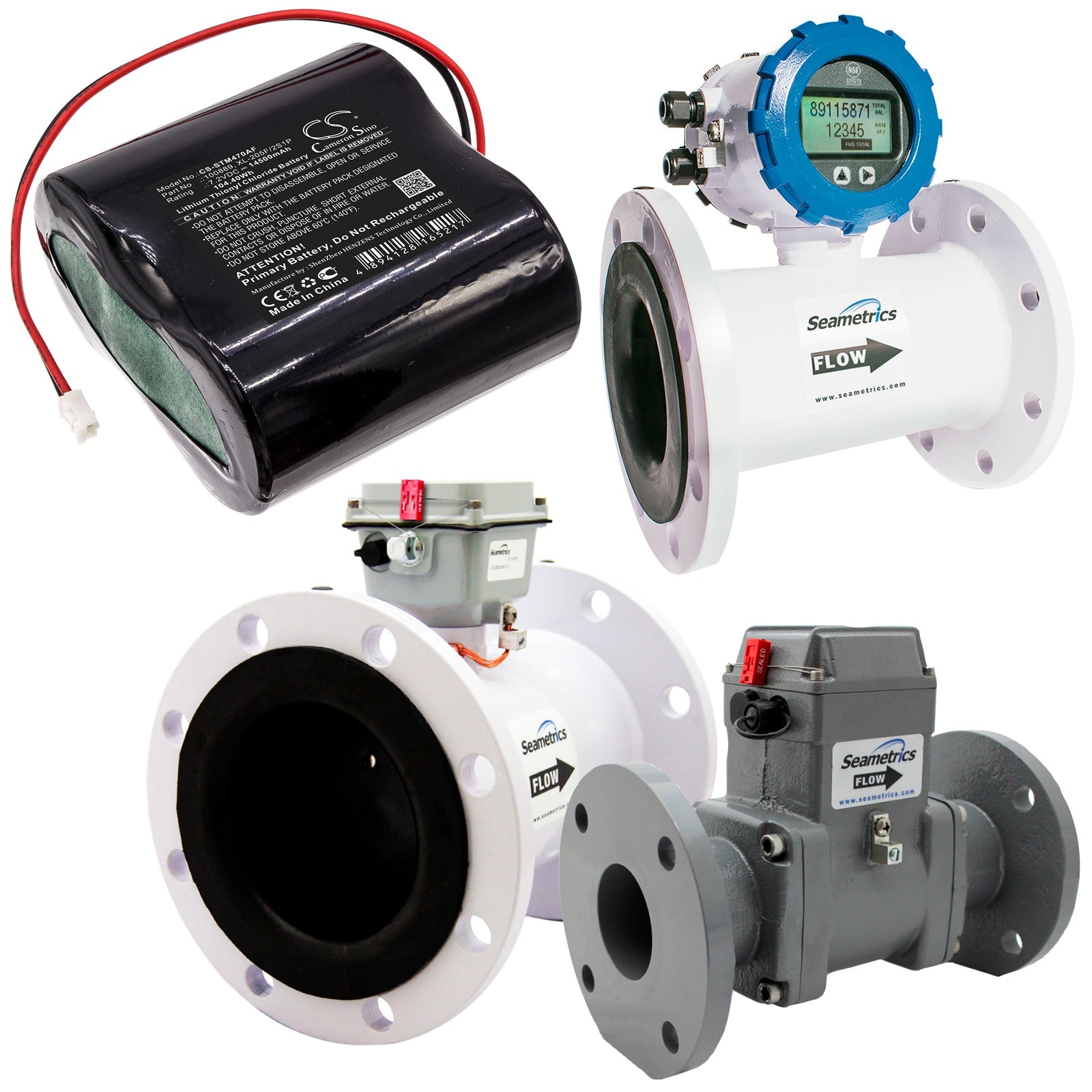 Li-SOCl2 Battery fits Seametrics, Ag2000 Flowmeter, Imag4700 Flowmeter 7.2V, 14500mAh Automatic Flusher Cameron Sino Technology Limited