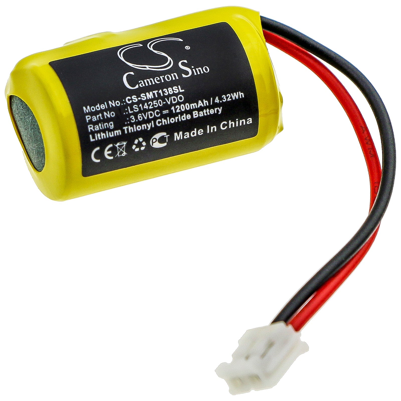 Li-SOCl2 Battery fits Siemens, Vdo Digital Tachograph Dtco 1381 3.6V, 1200mAh PLC Cameron Sino Technology Limited