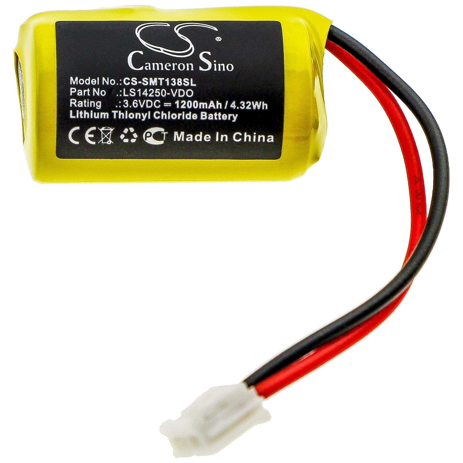Li-SOCl2 Battery fits Siemens, Vdo Digital Tachograph Dtco 1381 3.6V, 1200mAh PLC Cameron Sino Technology Limited