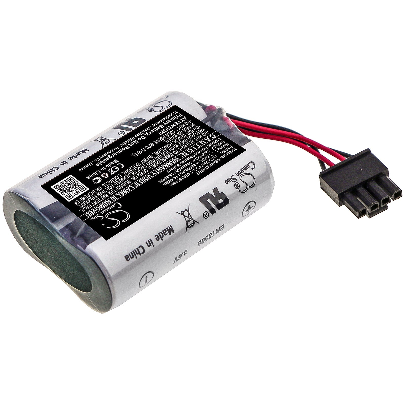 Li - SOCl2 Battery fits Visonic, Mcs - 740, Sr - 740 Pg2 3.6V, 4000mAh - Batterybuyer.ca