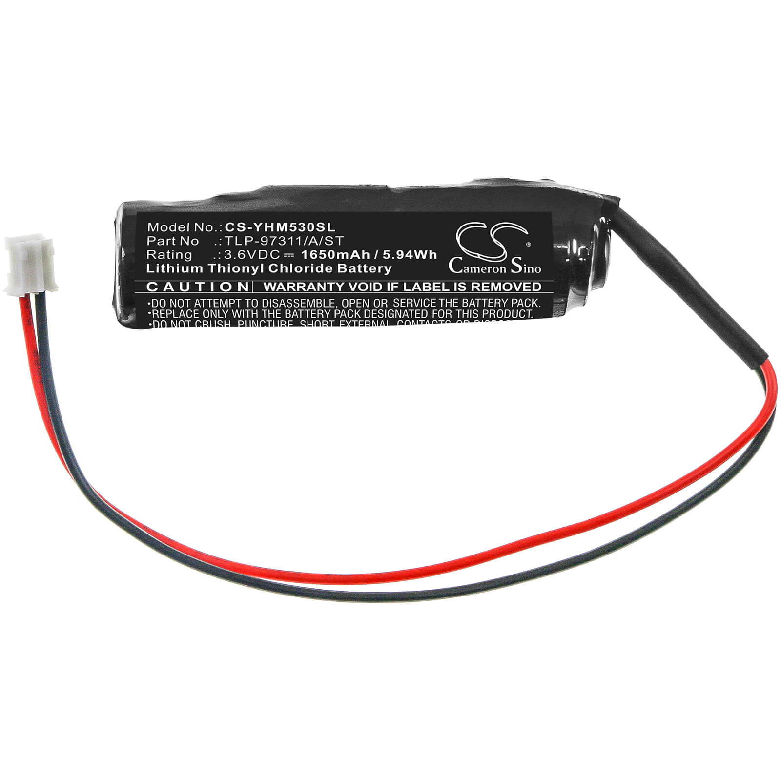 Li-SOCl2 Battery fits Yamaha, Kca-m53g, Kca-m53go-10 3.6V, 1650mAh / 5.94Wh PLC Cameron Sino Technology Limited