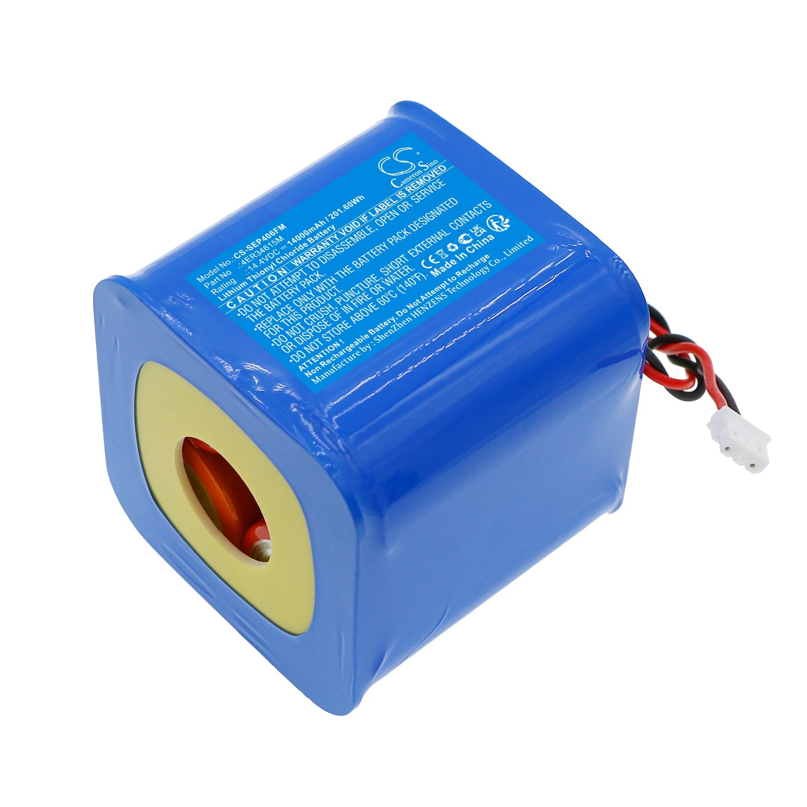 Li-SOCl2, Marine Safety & Flotation Devices Battery fits Saracom Eb-10, Sep-406, 14.4V, 14000mAh Marine Safety & Flotation Devices Cameron Sino Technology Limited