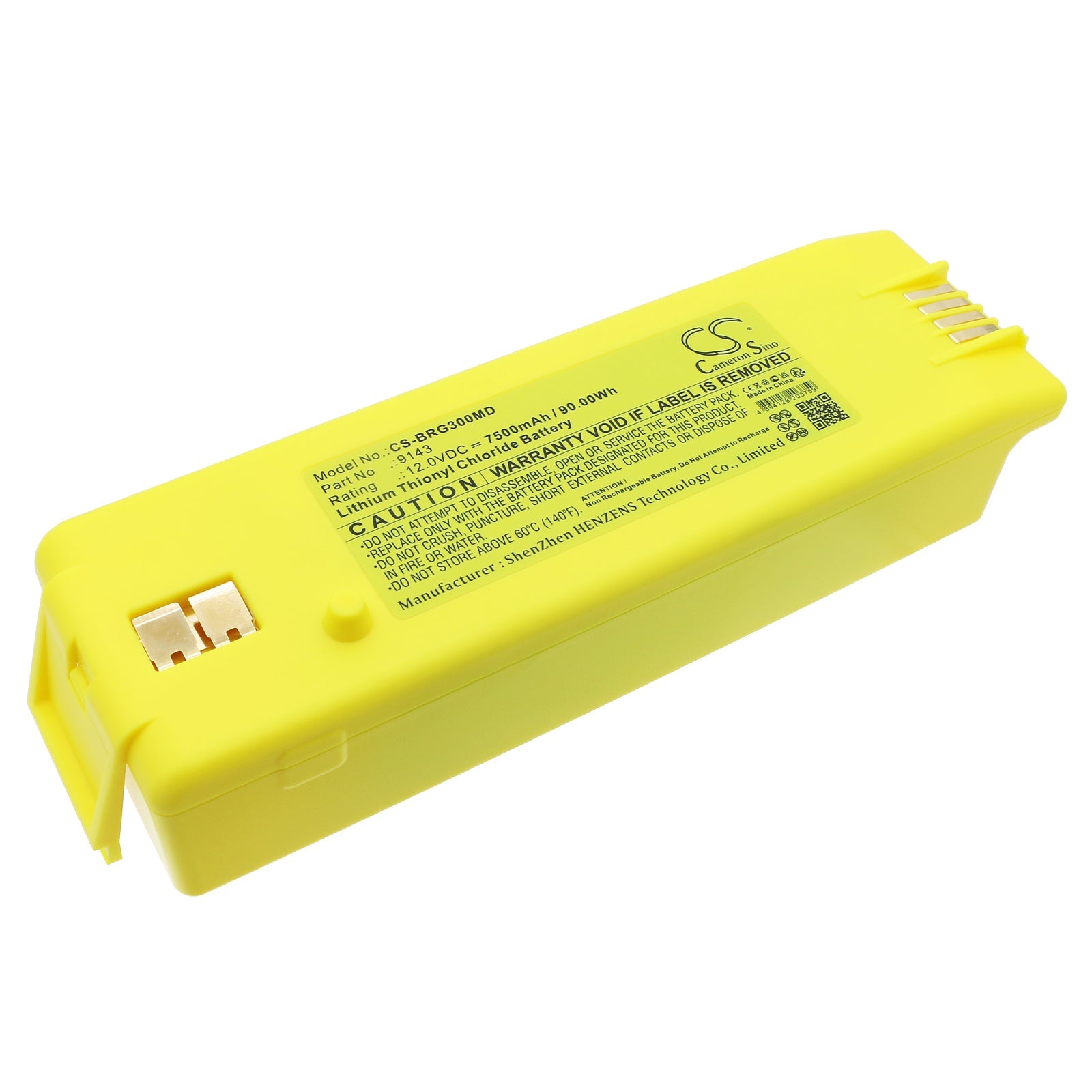 Li-SOCl2, Medical Battery fits Cardiac Science 9142, 9143, 12.0V, 7500mAh Medical Cameron Sino Technology Limited