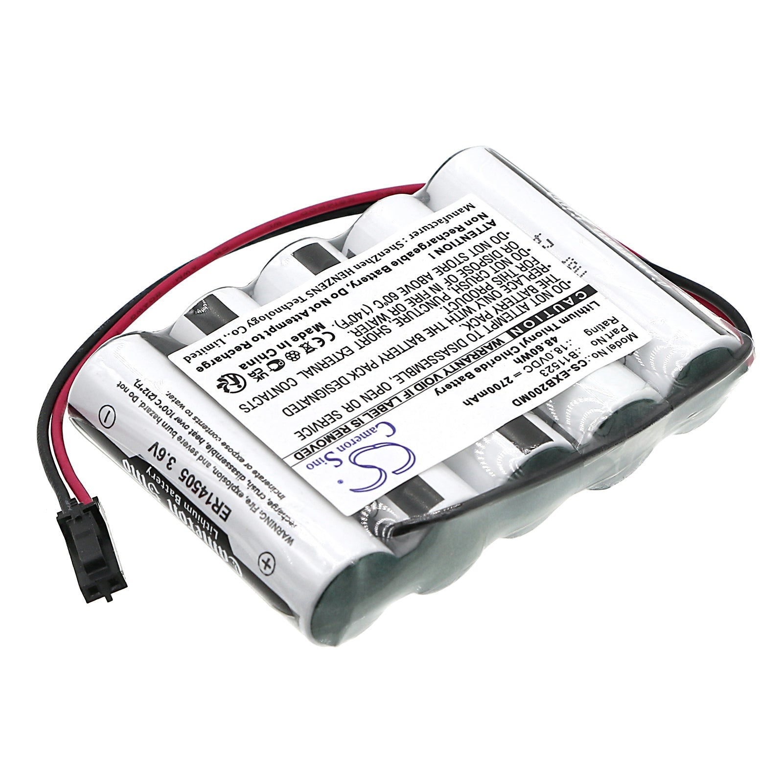 Li-SOCl2, Medical Battery fits Exogen 2000+, 4000+, 18.0V, 2700mAh Medical Cameron Sino Technology Limited