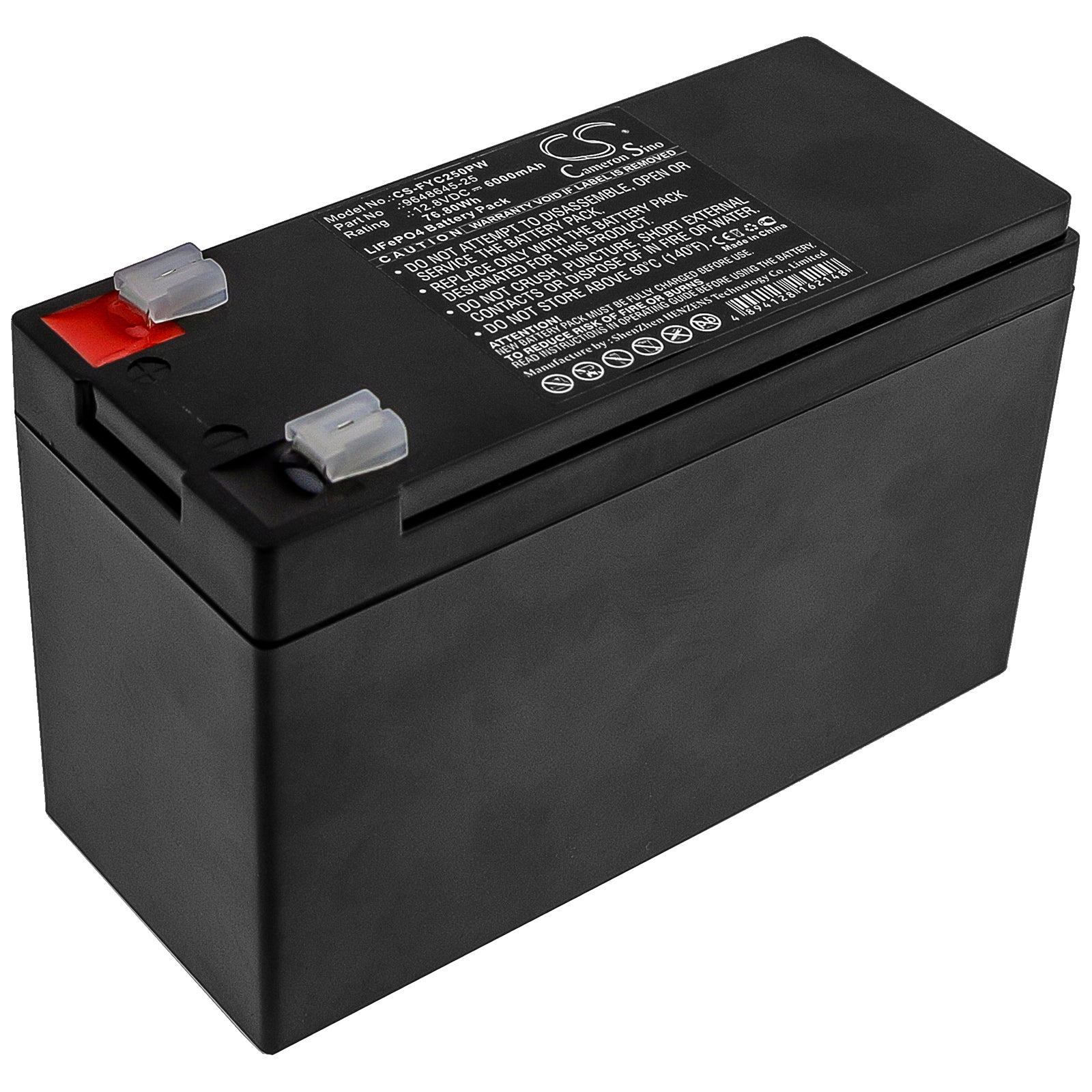 LiFePO4 Battery fits Flymo, Contour Powerplus Cordless Cct250 12.8V, 6000mAh Lawn Mowers Cameron Sino Technology Limited