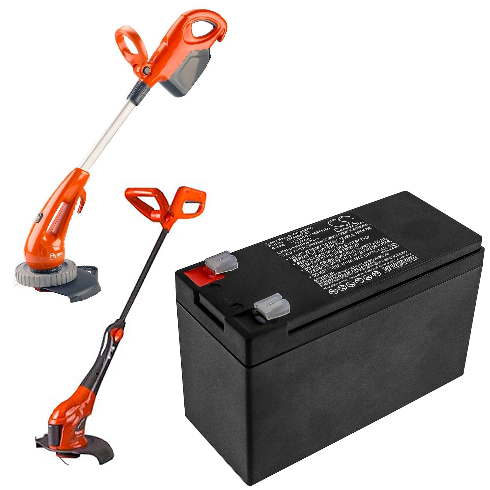 LiFePO4 Battery fits Flymo, Contour Powerplus Cordless Cct250 12.8V, 6000mAh Lawn Mowers Cameron Sino Technology Limited