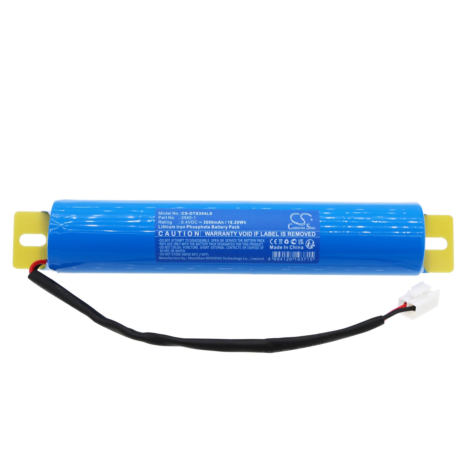 LiFePO4, Emergency Lighting Battery fits Dotlux 3538 - 140180, Mistralexit, 6.4V, 3000mAh - Batterybuyer.ca