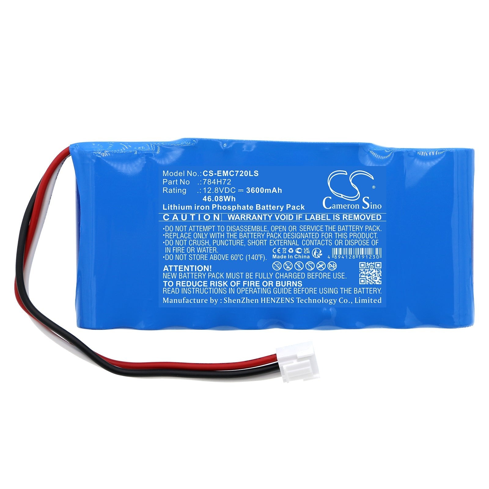 LiFePO4, Emergency Lighting Battery fits Dual-lite Dyn12, Dyn12-06l, 12.8V, 3600mAh Emergency Lighting Cameron Sino Technology Limited