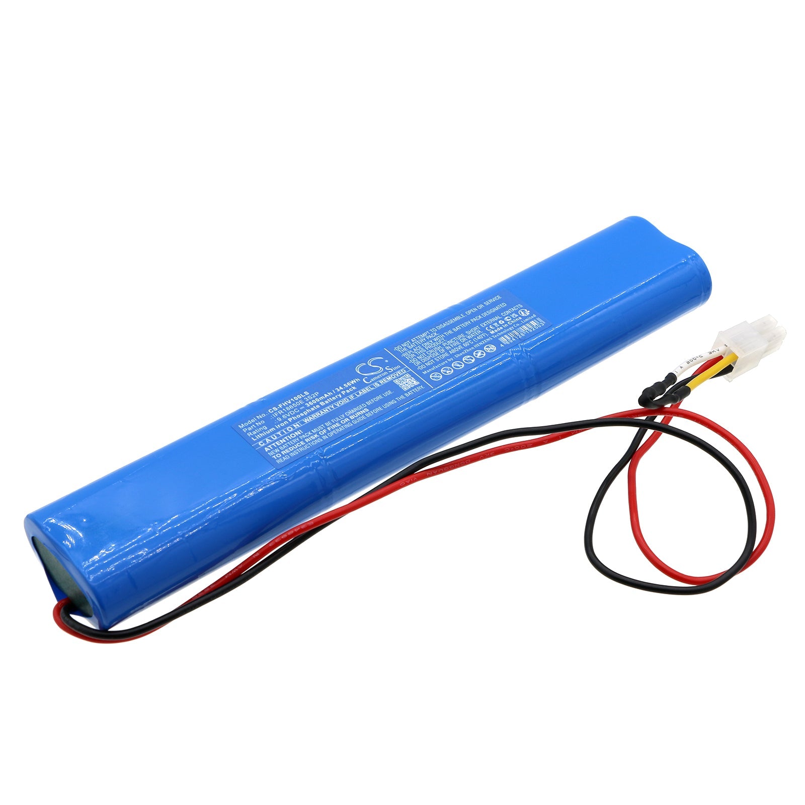 LiFePO4, Emergency Lighting Battery fits Fulham Hotspot Fhscp-unv-10p-l-sd, 9.6V, 3600mAh Emergency Lighting Cameron Sino Technology Limited