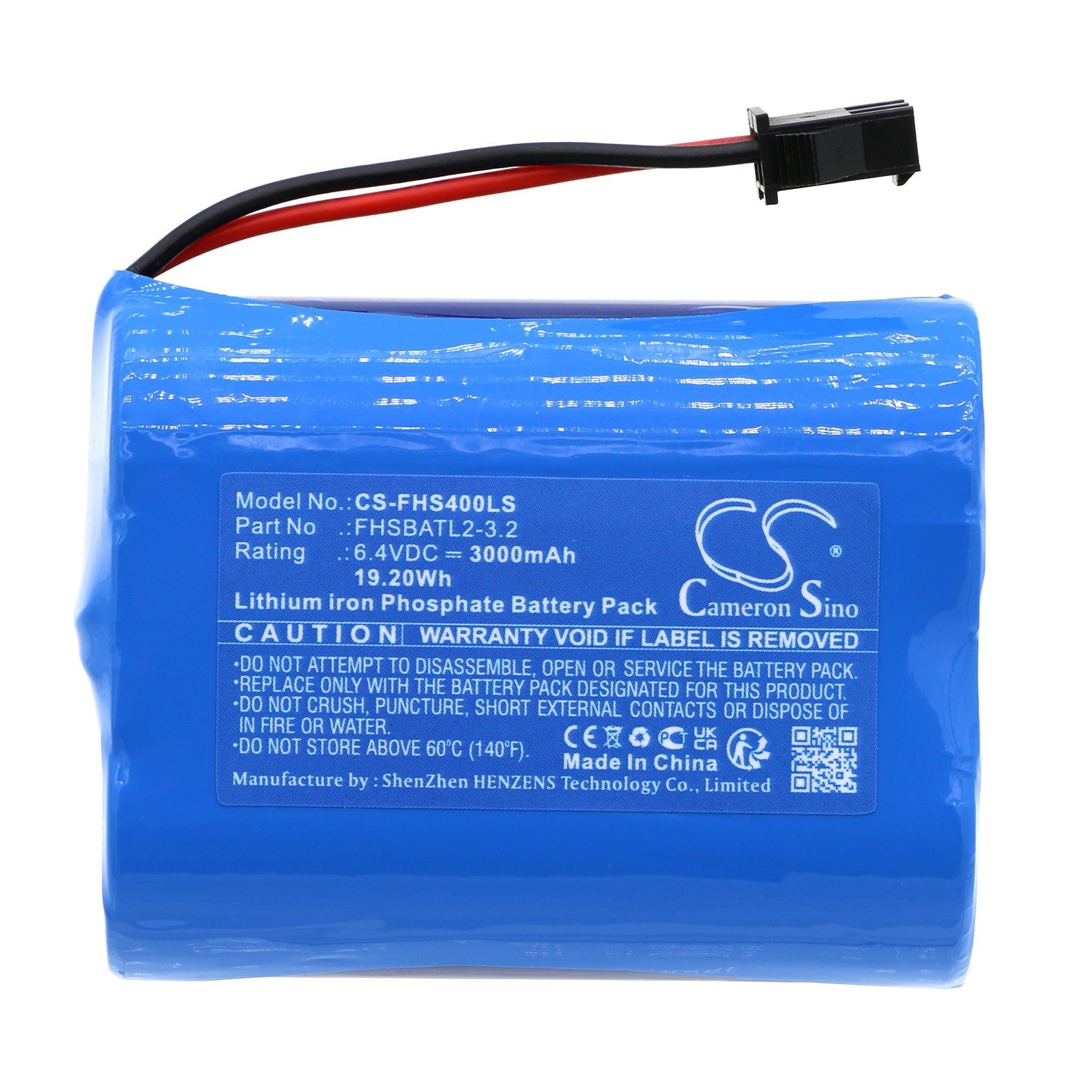 LiFePO4, Emergency Lighting Battery fits Fullham Fhsac1-unv-40l, 6.4V, 3000mAh Emergency Lighting Cameron Sino Technology Limited