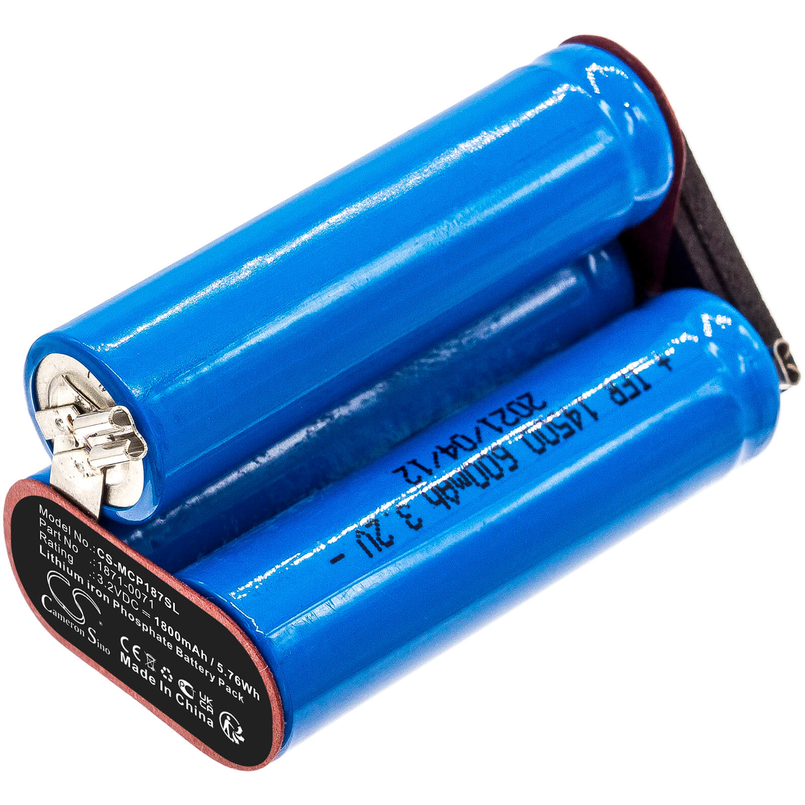 LiFePO4 shaver battery fits Moser, 1871-0071, Chrom Style Pro 1871 3.2V, 1800mAh Shaver Cameron Sino Technology Limited