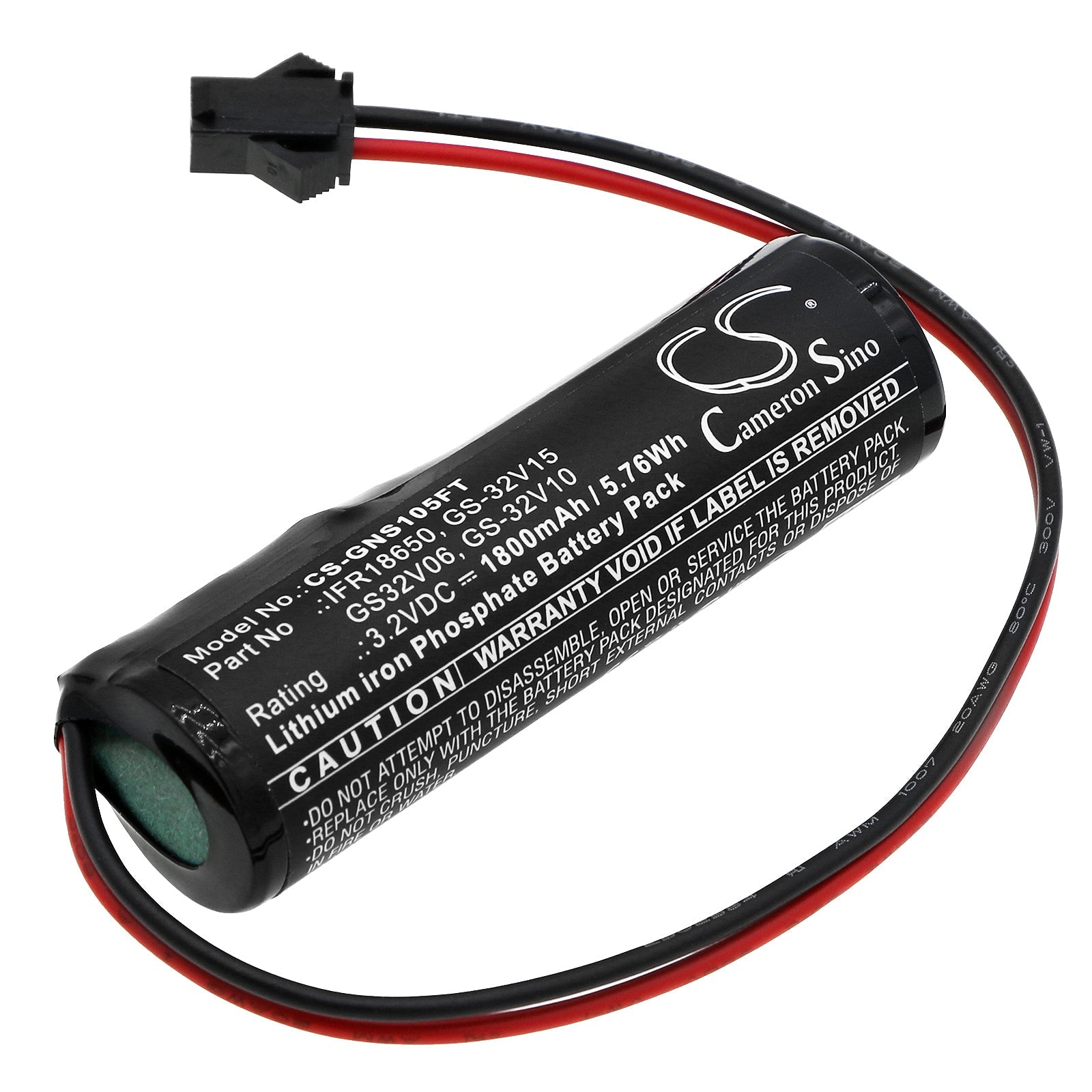 LiFePO4, Solar Battery Battery fits Gama Sonic Baytown Bulb Gs-106b, Baytown Gs-106, 3.2V, 1800mAh Solar Battery Cameron Sino Technology Limited