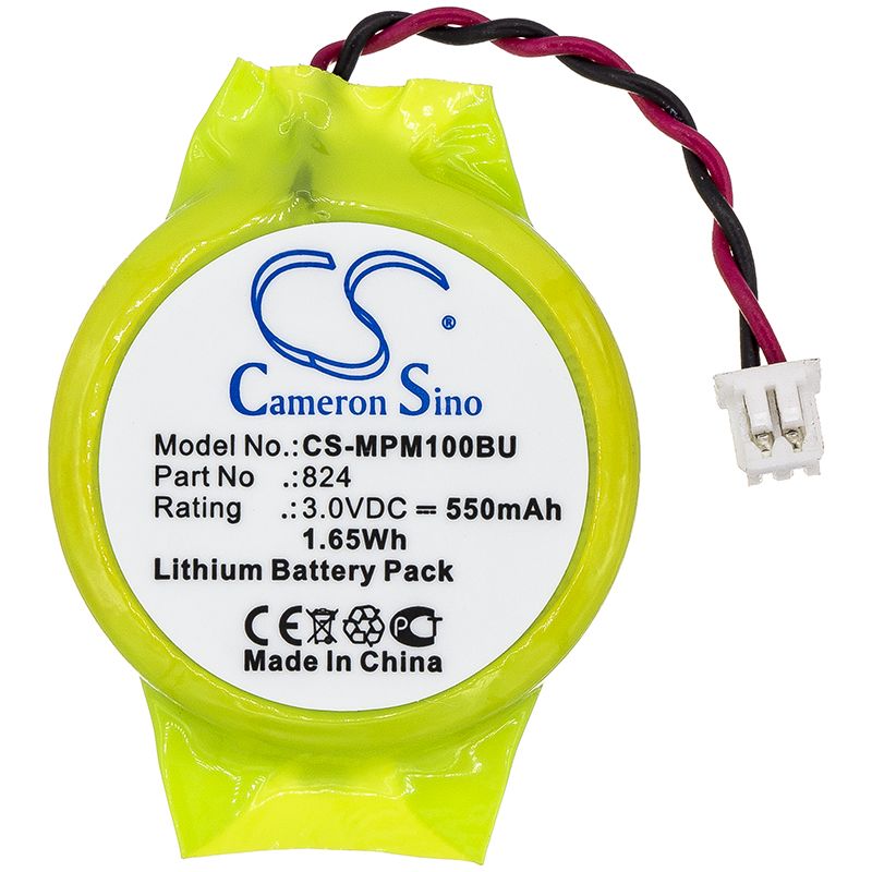 Lithium Battery fits Motorola, Mpm100, Mpm-100 3.0V, 550mAh CMOS / BackUp Cameron Sino Technology Limited