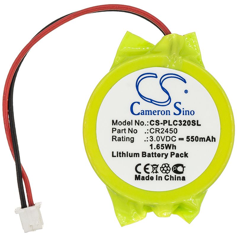 Lithium Battery fits Panasonic, Fp-x Series Controllers, Gt32 Display 3.0V, 550mAh PLC Cameron Sino Technology Limited