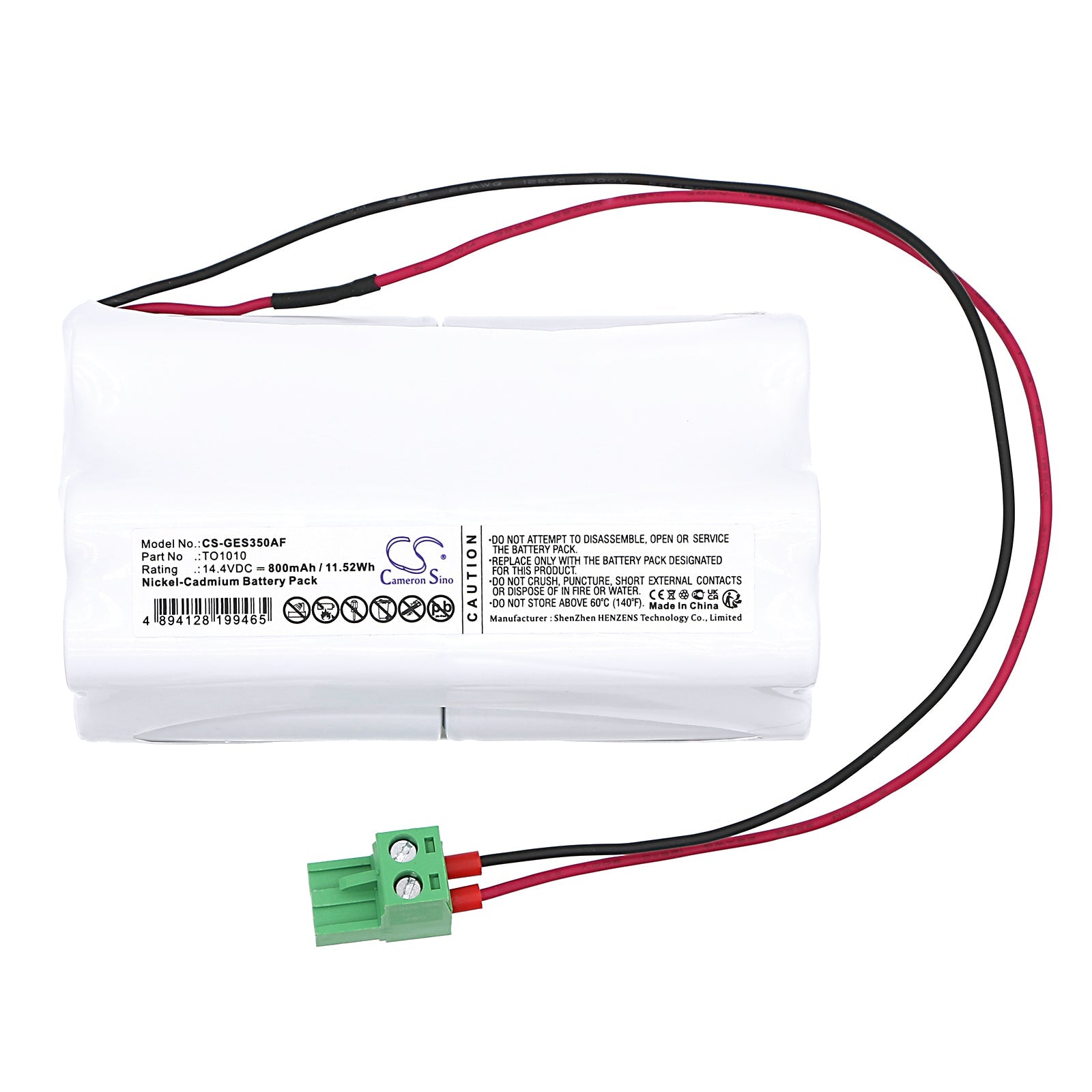 Ni-CD, Automatic Doors Battery fits Geze Sl Fr Ok, Tsa350, 14.4V, 800mAh Automatic Doors Cameron Sino Technology Limited