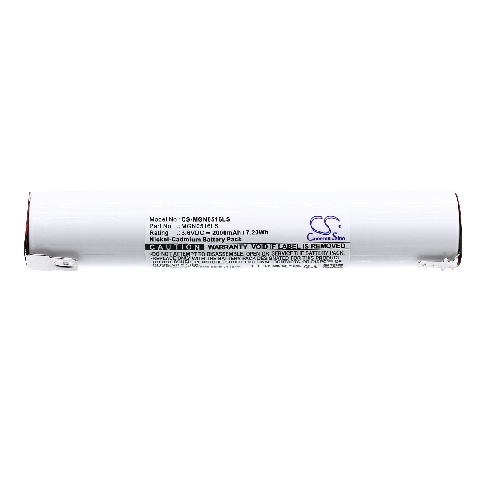 Ni-CD, Emergency Lighting Battery fits Cameron Sino Technologies, 3.6V, 2000mAh Emergency Lighting Cameron Sino Technology Limited