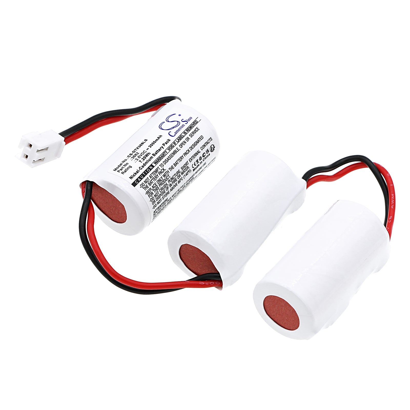 Ni - CD, Emergency Lighting Battery fits Dotlux 3679, Exittop, 3.6V, 2000mAh - Batterybuyer.ca