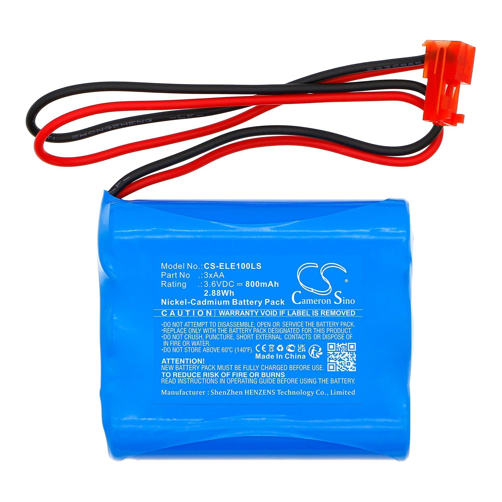 Ni - CD, Emergency Lighting Battery fits Elxteu Best Lighting Emergency Exit S, 3.6V, 800mAh - Batterybuyer.ca