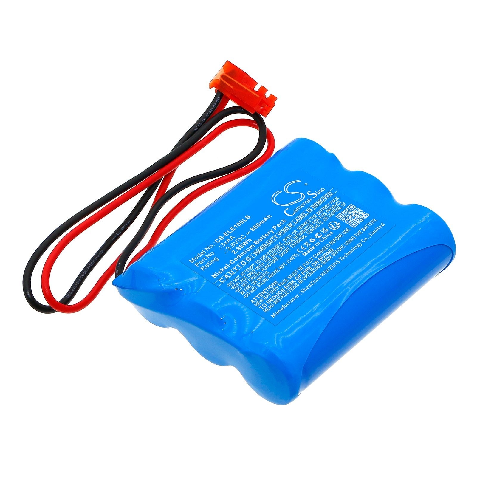 Ni - CD, Emergency Lighting Battery fits Elxteu Best Lighting Emergency Exit S, 3.6V, 800mAh - Batterybuyer.ca