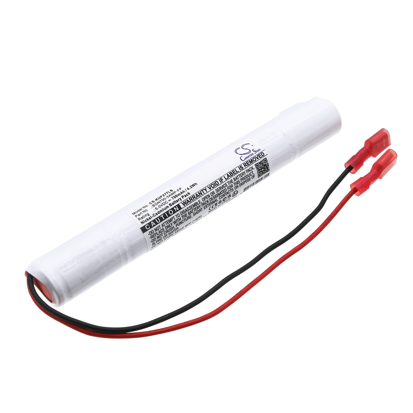 Ni-CD, Emergency Lighting Battery fits Kaufel 002277, 6.0V, 700mAh Emergency Lighting Cameron Sino Technology Limited