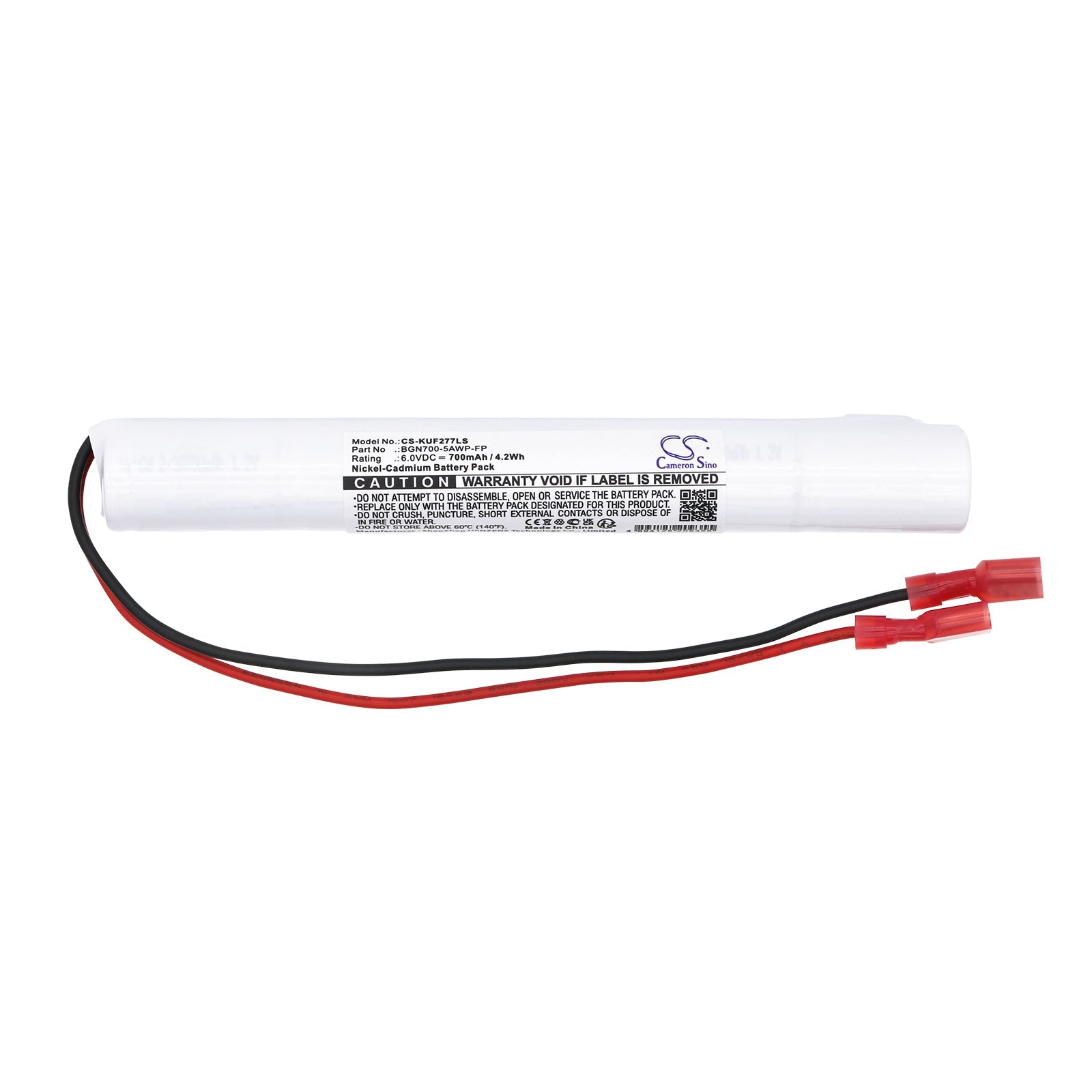 Ni-CD, Emergency Lighting Battery fits Kaufel 002277, 6.0V, 700mAh Emergency Lighting Cameron Sino Technology Limited