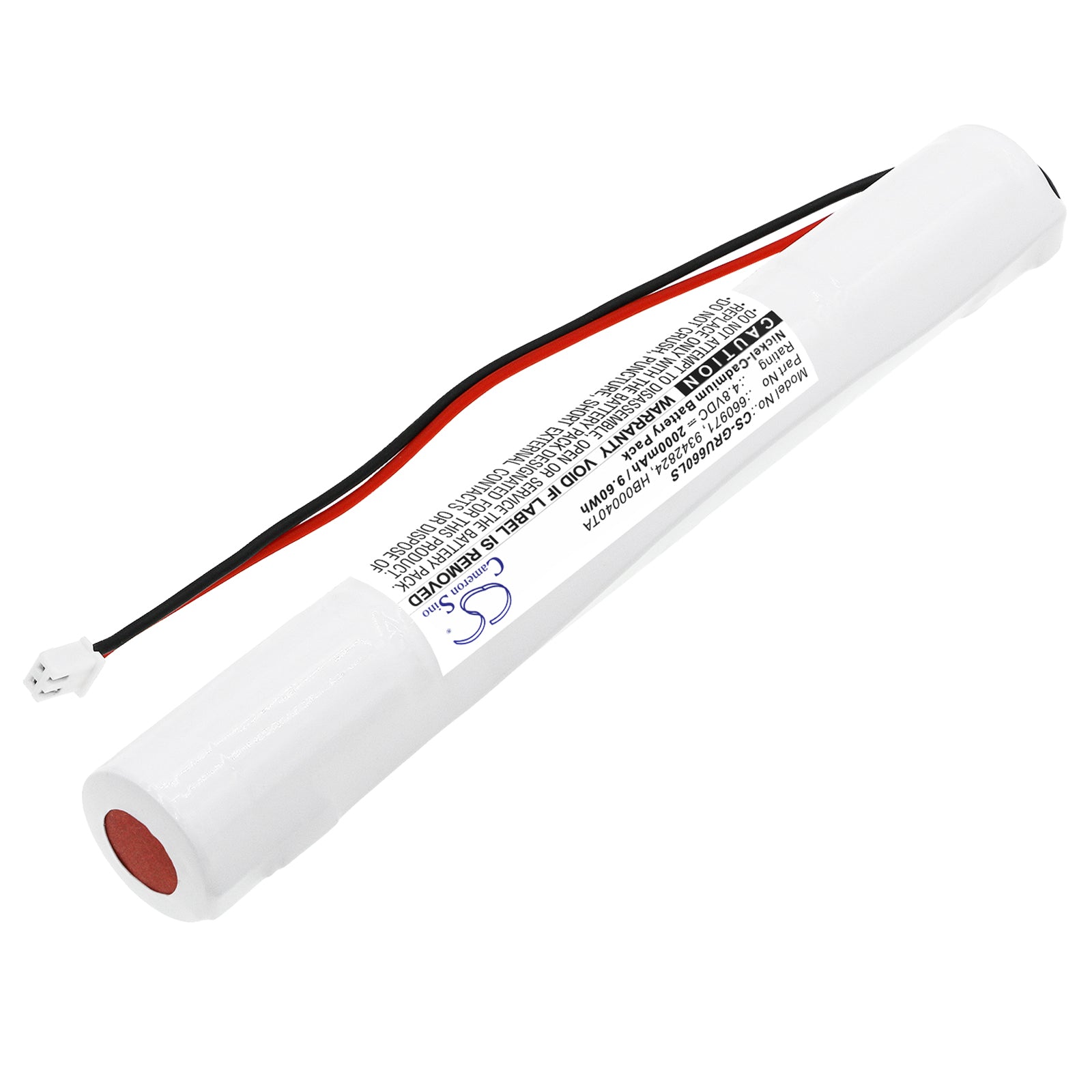 Ni-CD, Emergency Lighting Battery fits Legrand B65led 6 614 40, B65led 6 624 34/40, 4.8V, 2000mAh Emergency Lighting Cameron Sino Technology Limited