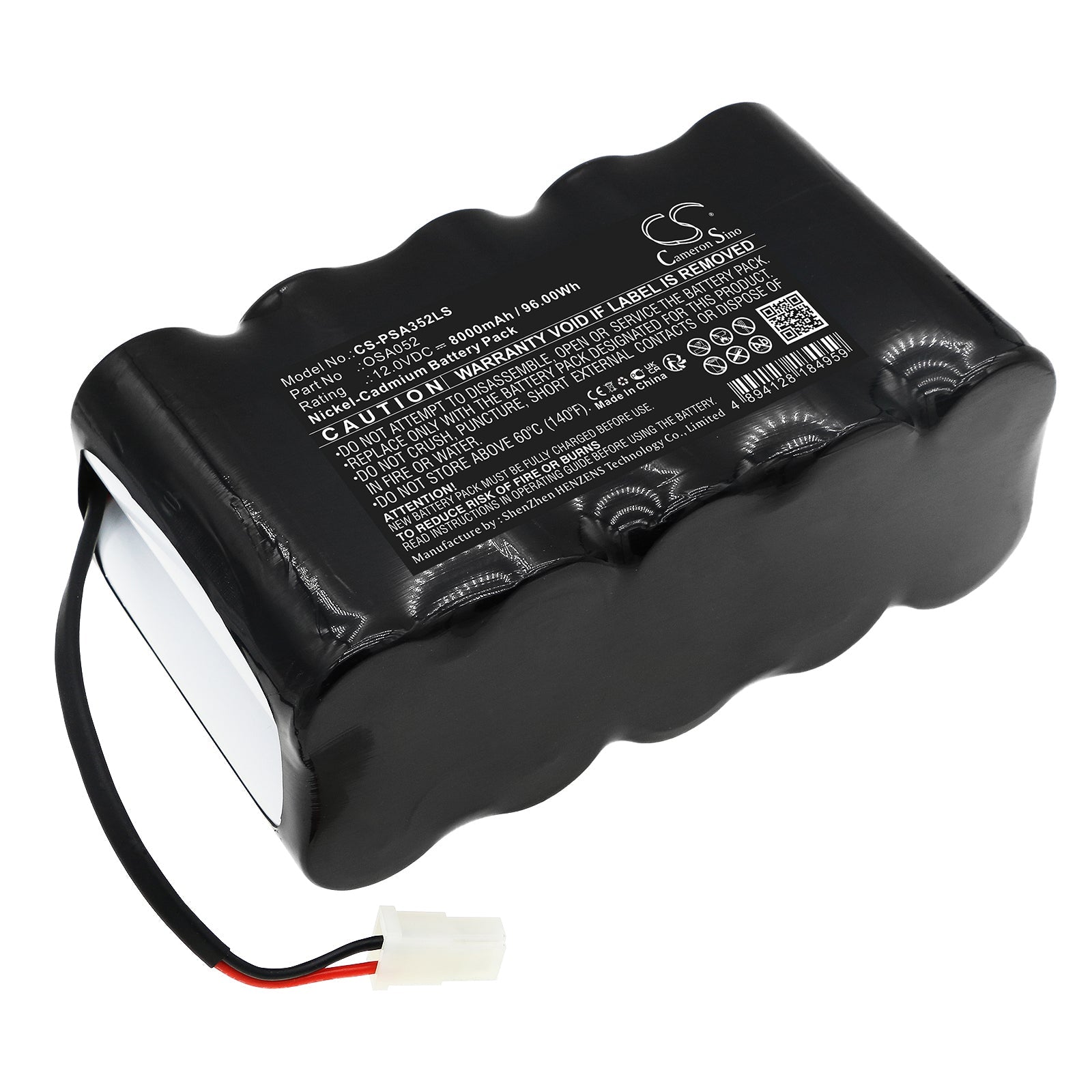 Ni-CD, Emergency Lighting Battery fits Lithonia A35241, Powersonic A35241, 12.0V, 8000mAh Emergency Lighting Cameron Sino Technology Limited