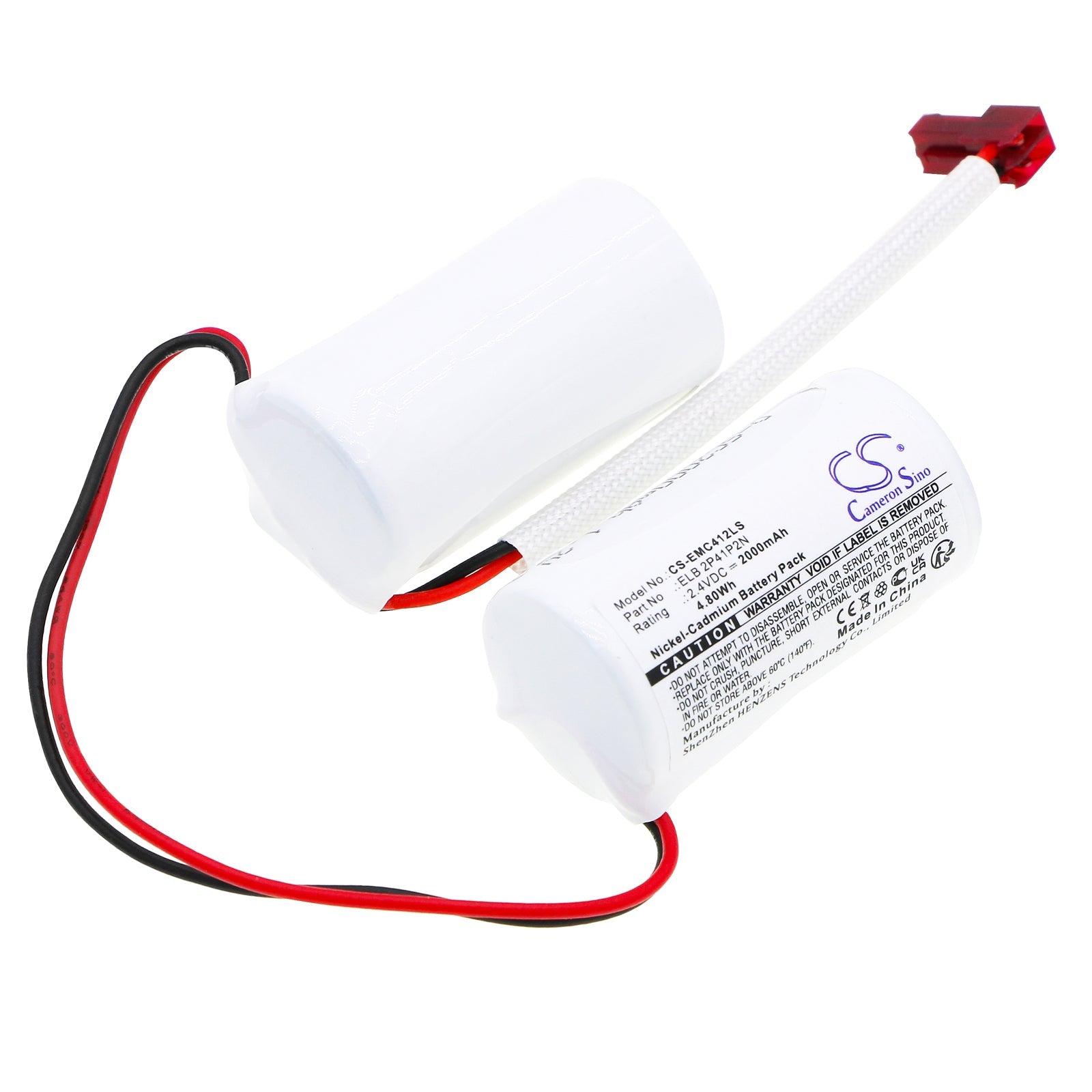 Ni-CD, Emergency Lighting Battery fits Lithonia Lqc 1 G El N, 2.4V, 2000mAh Emergency Lighting Cameron Sino Technology Limited
