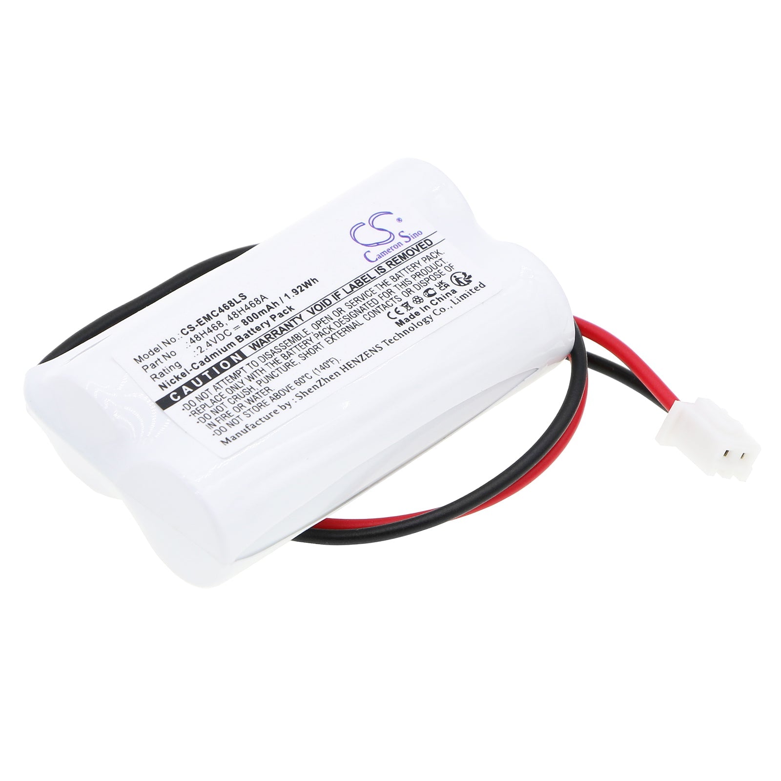 Ni-CD, Emergency Lighting Battery fits Lumapro 6cgl5, 2.4V, 800mAh Emergency Lighting Cameron Sino Technology Limited