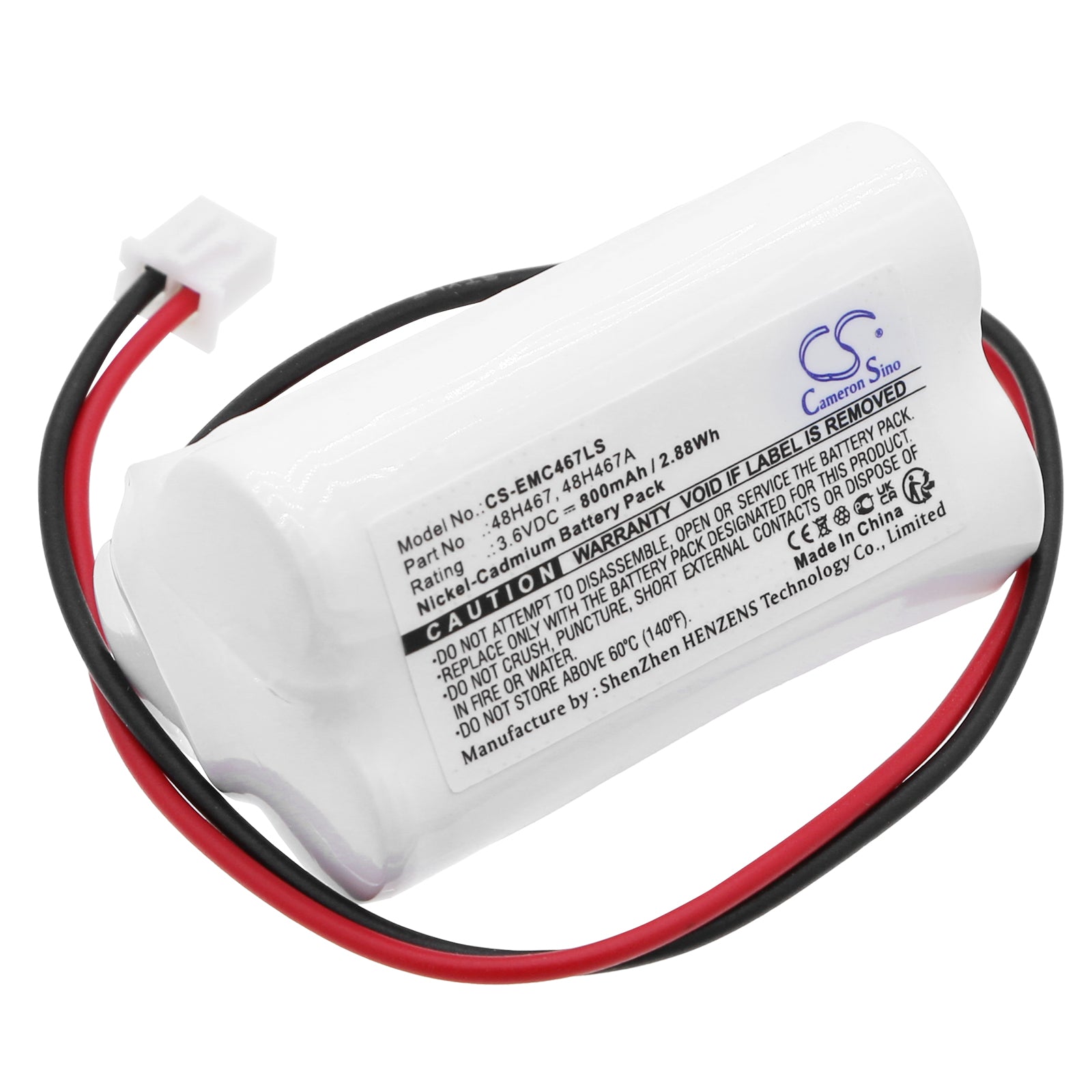 Ni-CD, Emergency Lighting Battery fits Lumapro 6cgl6, 3.6V, 800mAh Emergency Lighting Cameron Sino Technology Limited