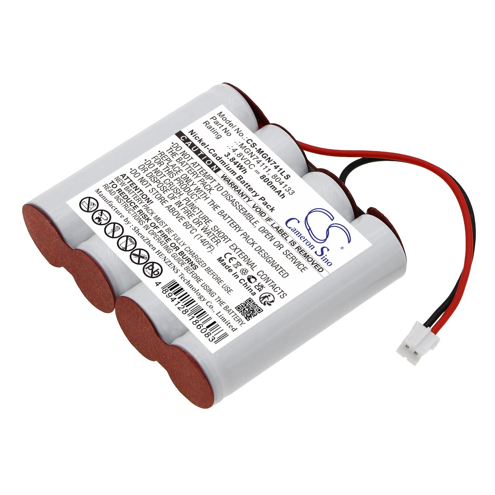 Ni-CD, Emergency Lighting Battery fits Luminox 804133, 805504, 4.8V, 800mAh Emergency Lighting Cameron Sino Technology Limited